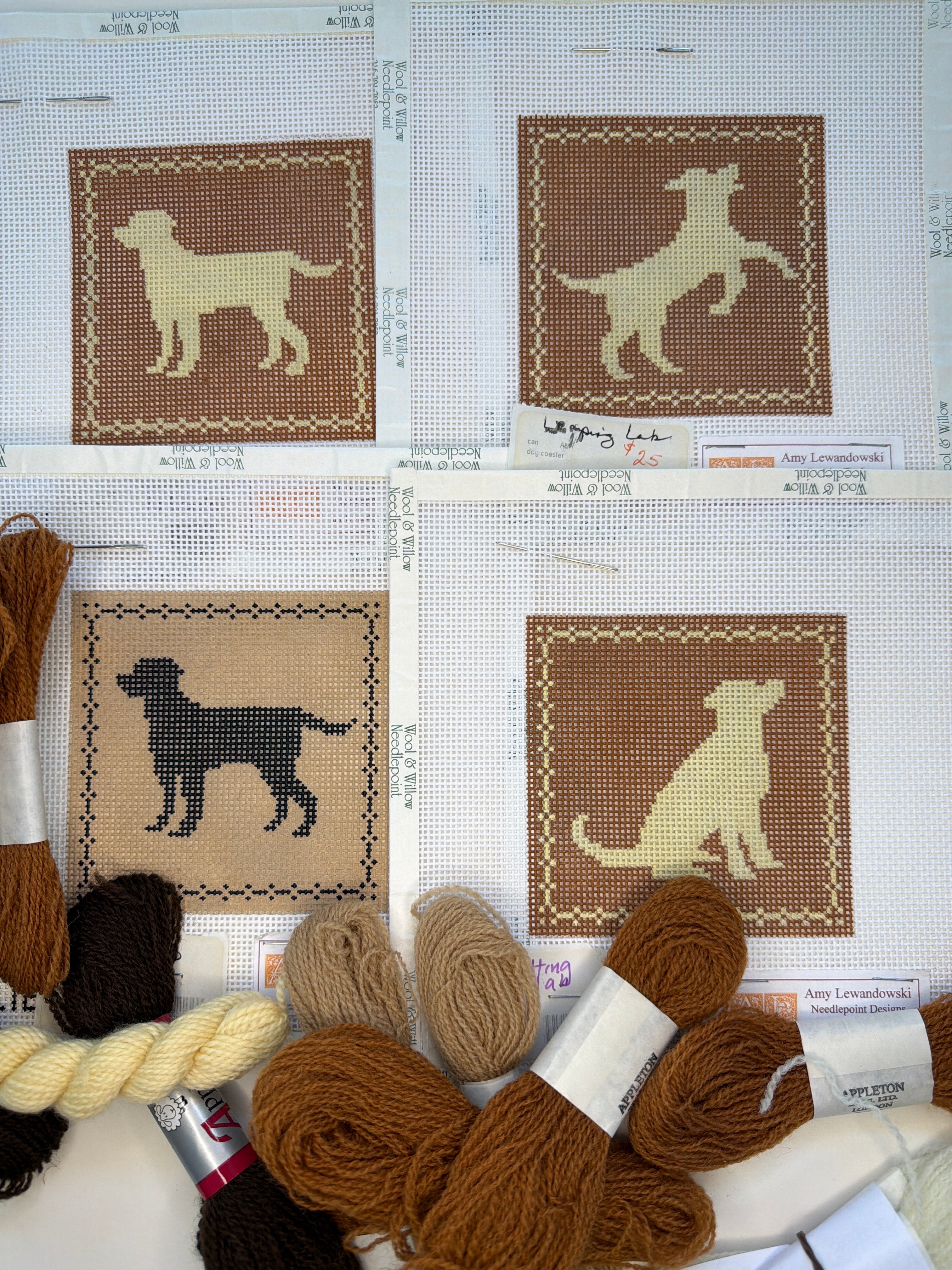 Lab Coasters- set of 4