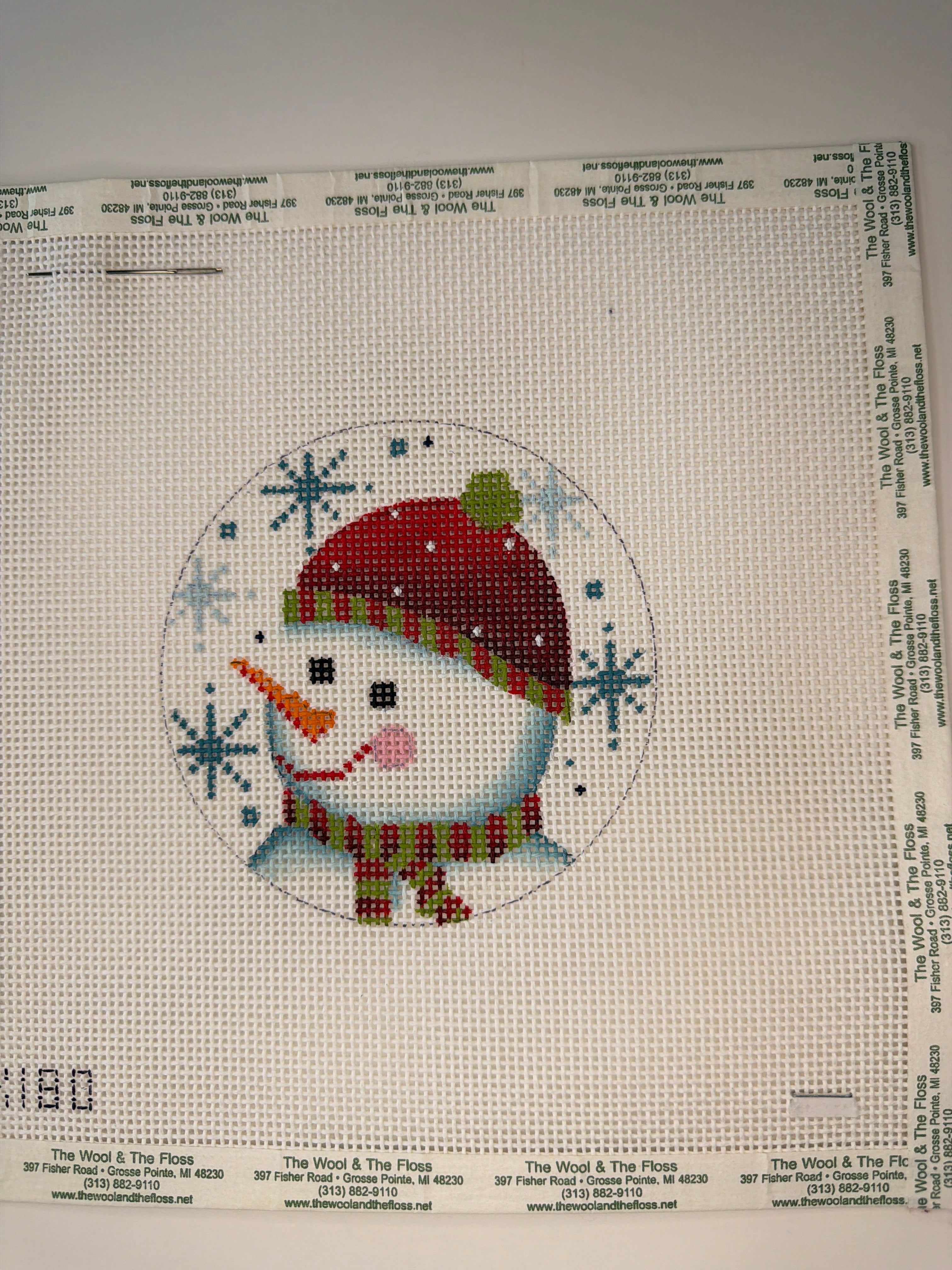 Snowman Face and Snow