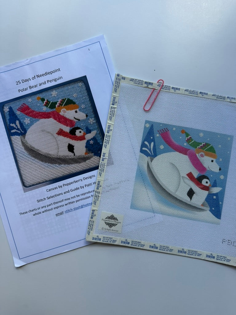 Polar Bear & Penguin (w Stitch Guide)