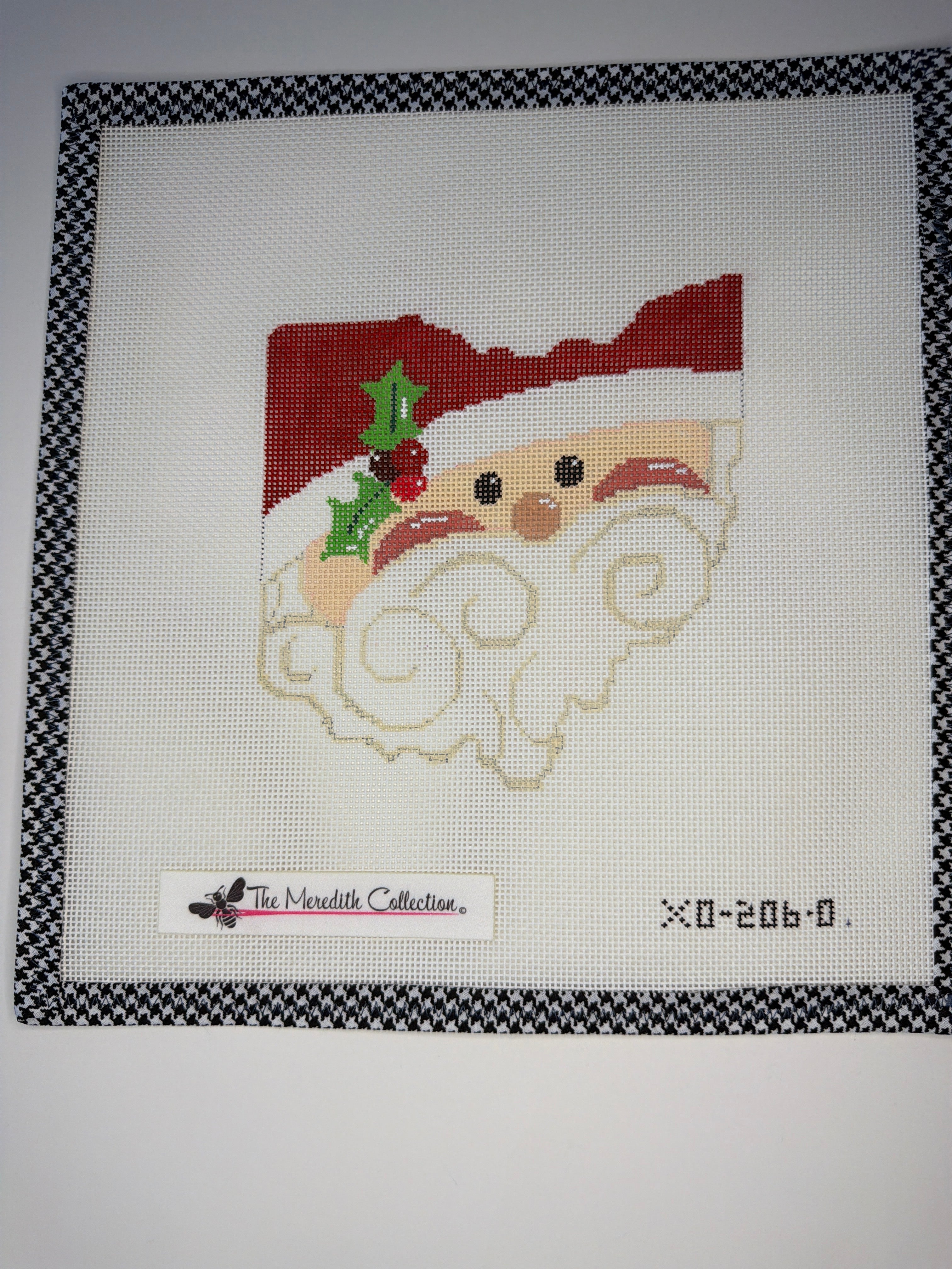 Ohio State Shaped Santa