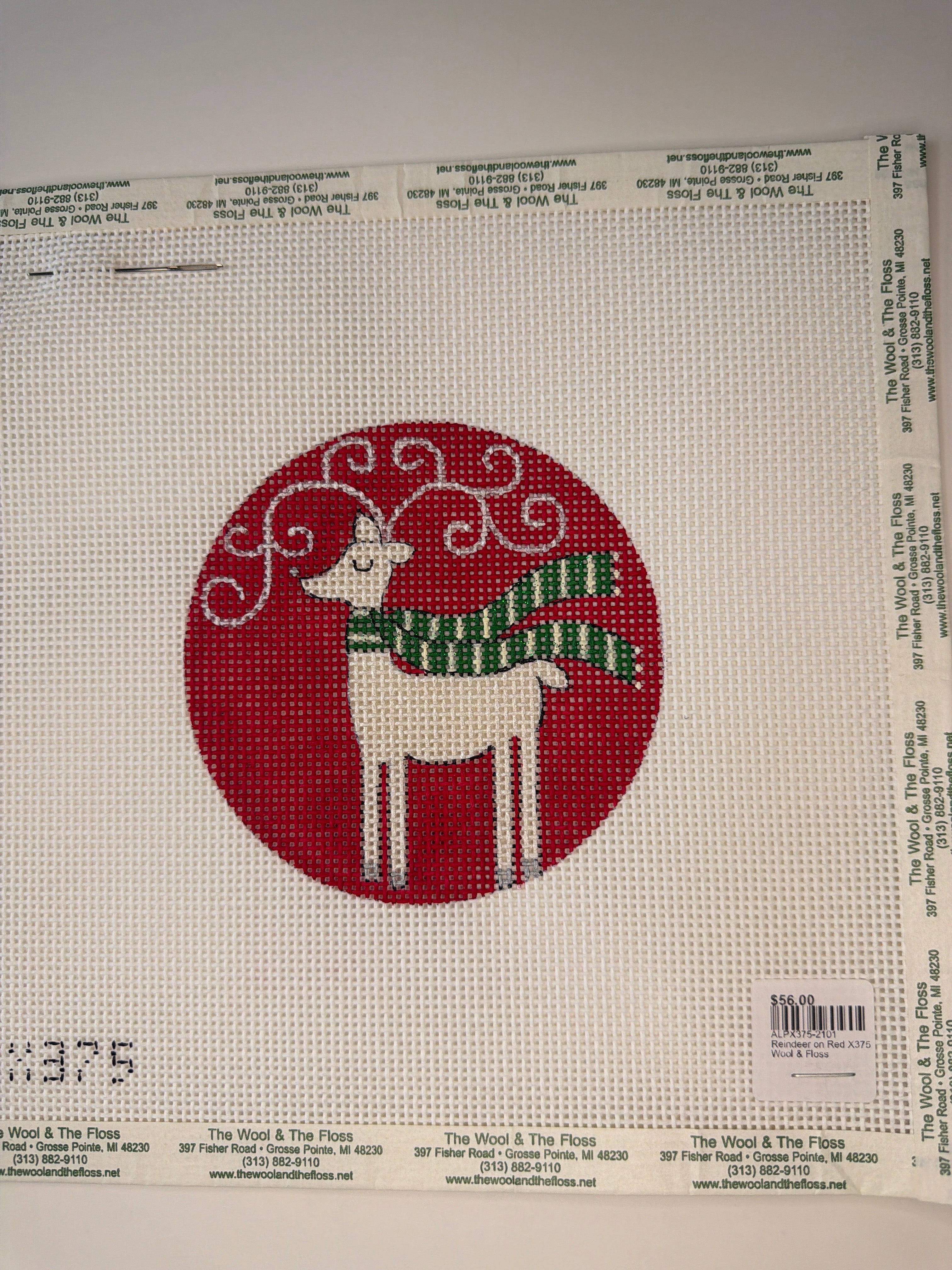 Reindeer on Red