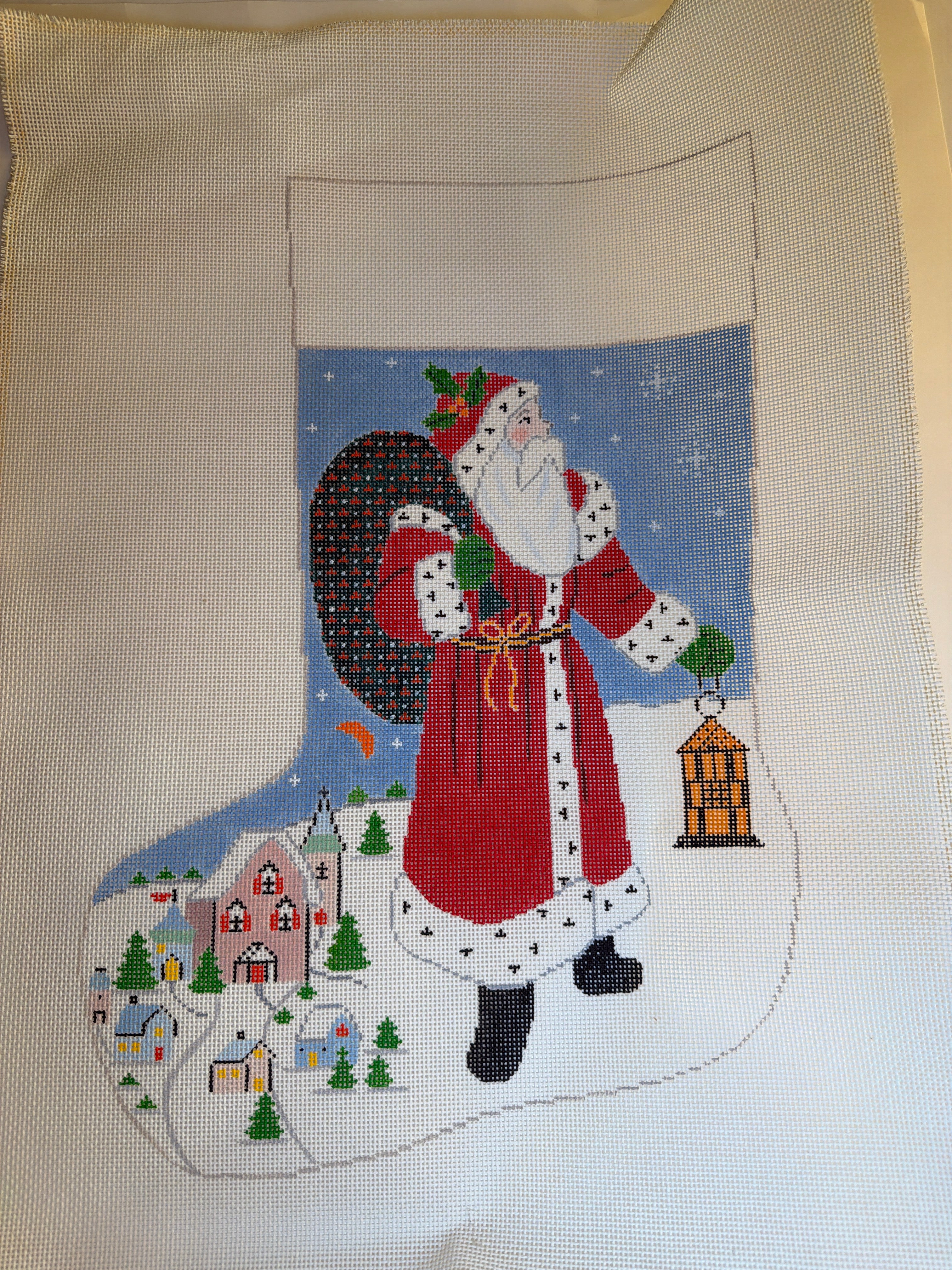Walking Santa Stocking