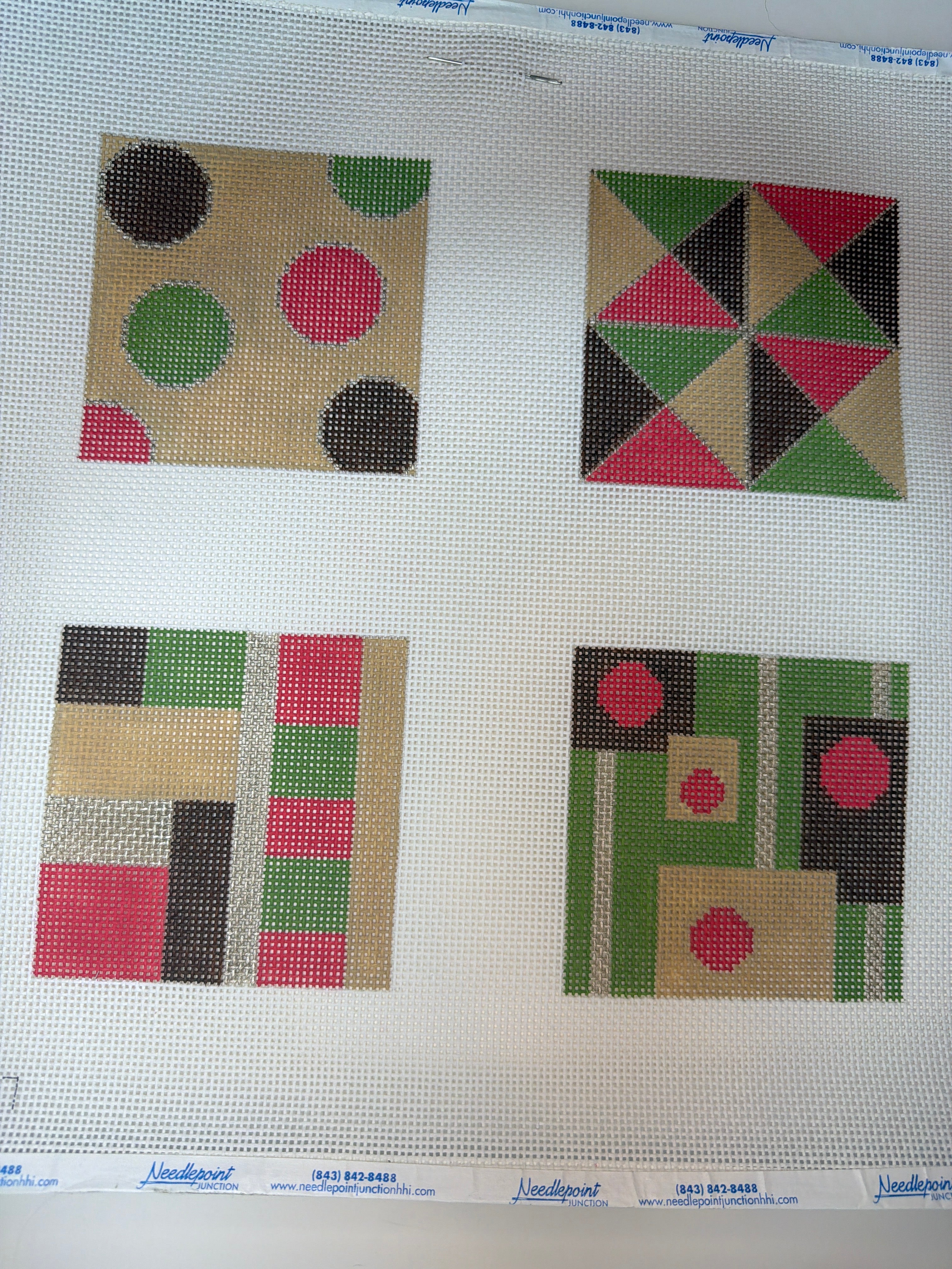Geometric Christmas Coasters