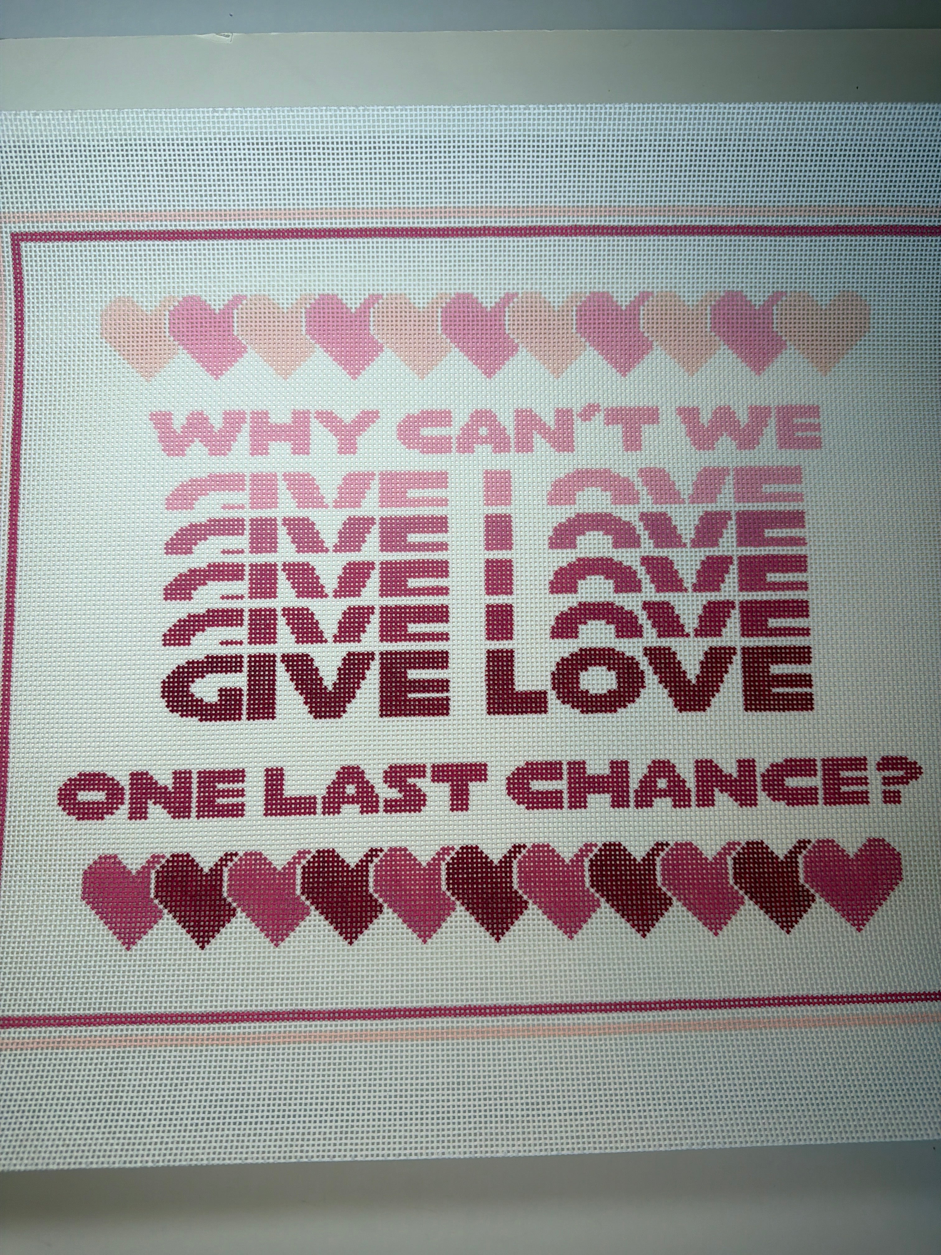 Why Can't We Give Love...