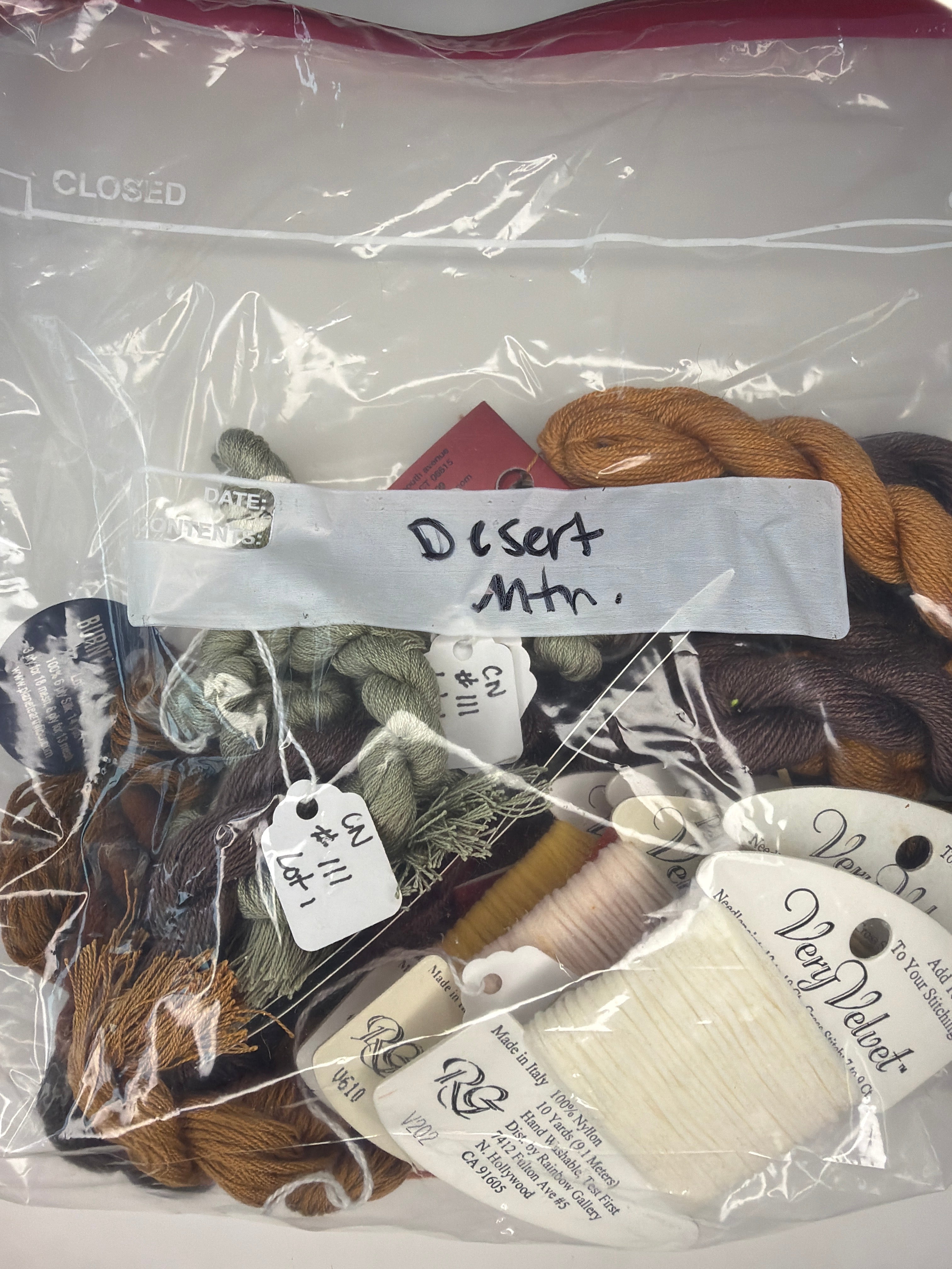 Thread Grab Bag: Desert Mountain