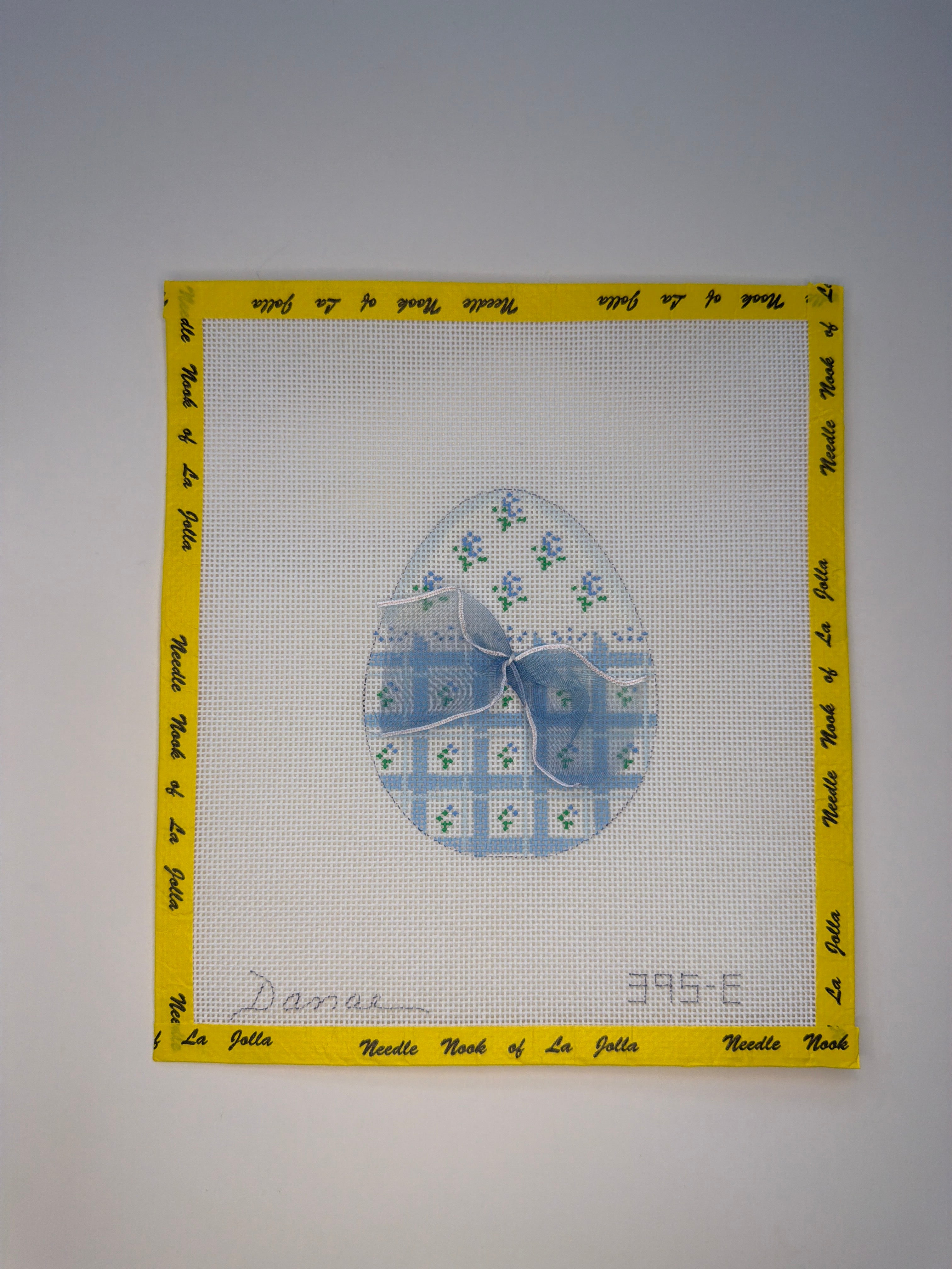 Floral Easter Egg (blue)