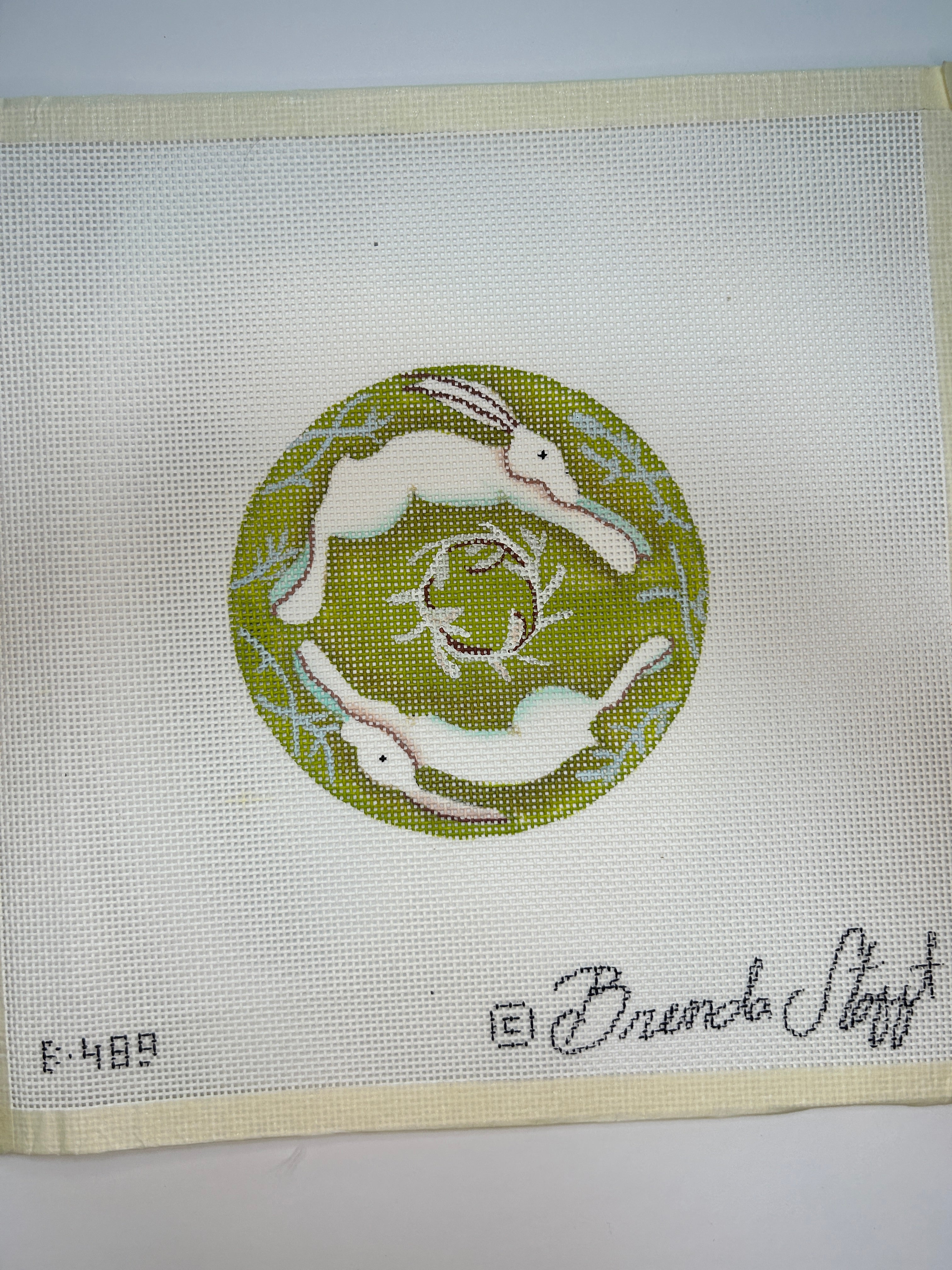 Bunny Duo with Thistle