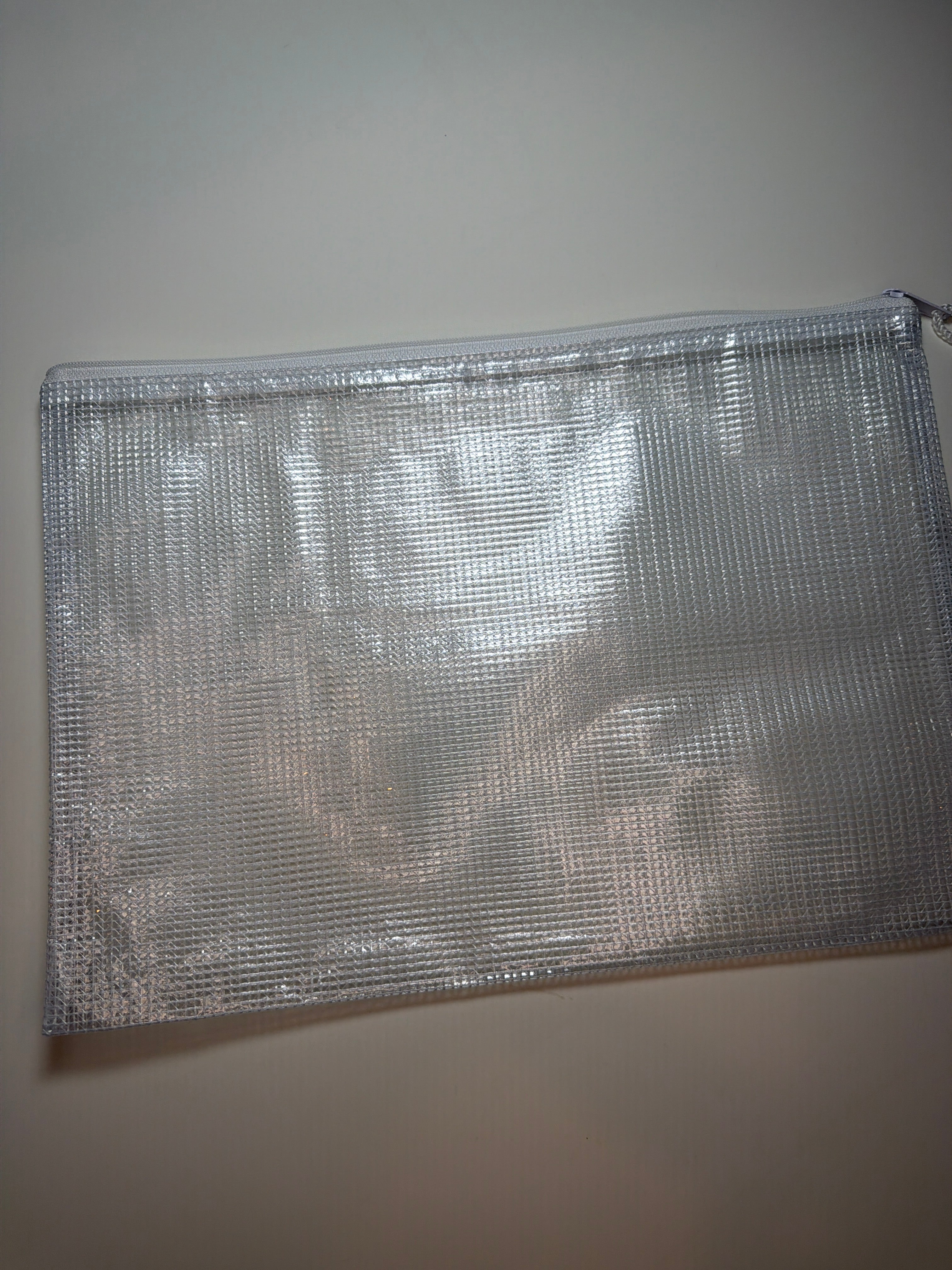 Project Bag: medium 2.0 plastic with white zipper
