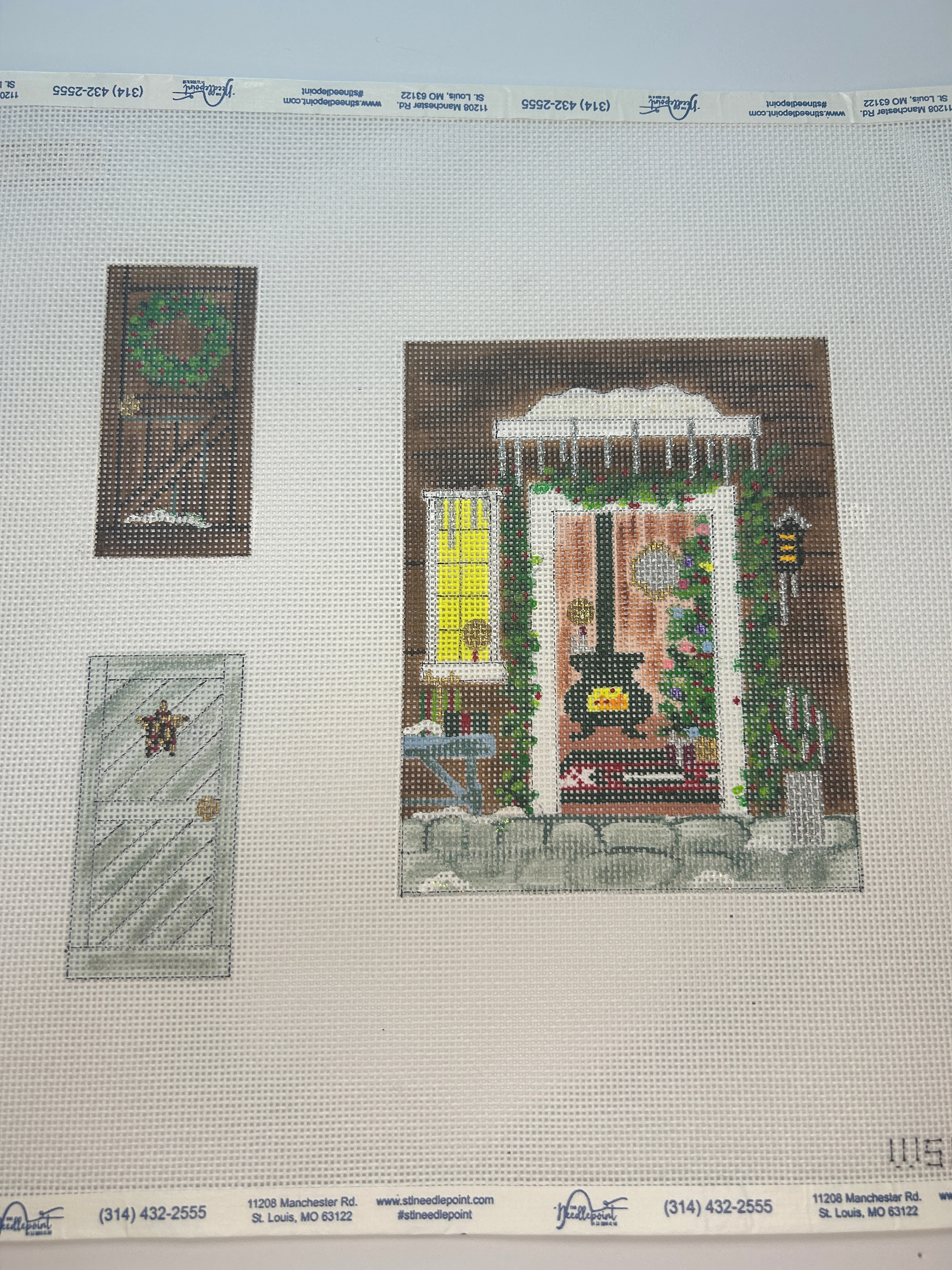 Christmas Door Scene