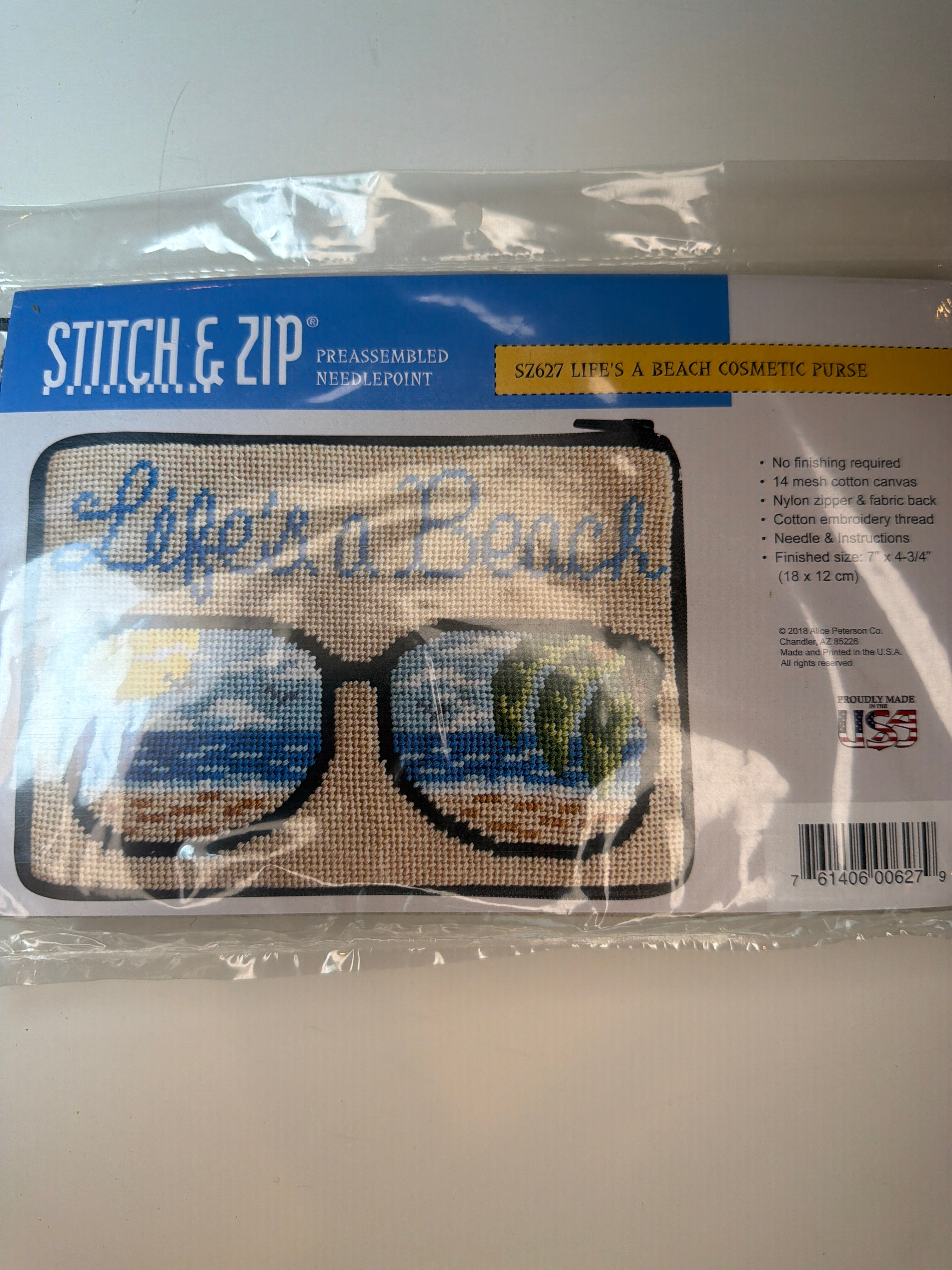 Stitch and Zip: Cosmetic Case (Life's A Beach)