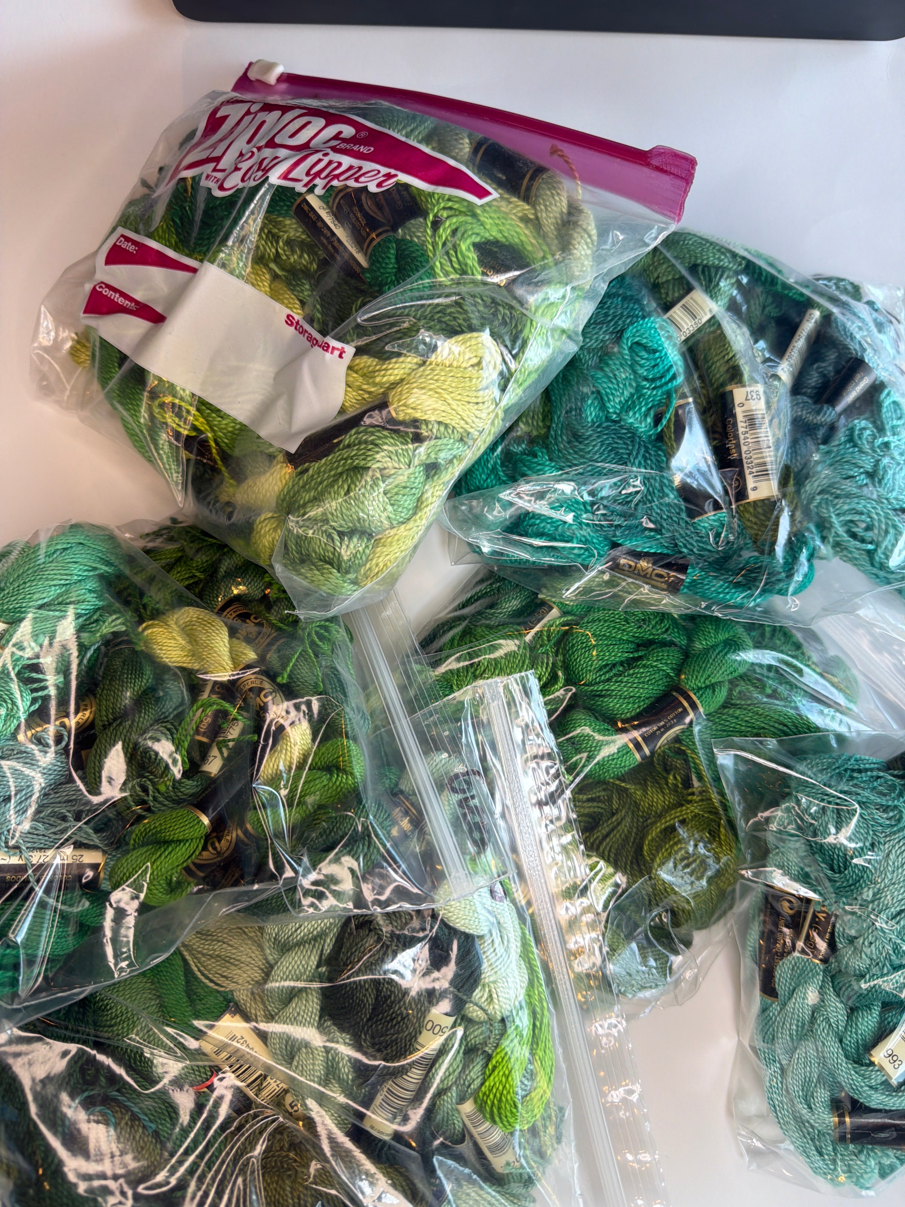 Grab Bag DMC Perle: Green