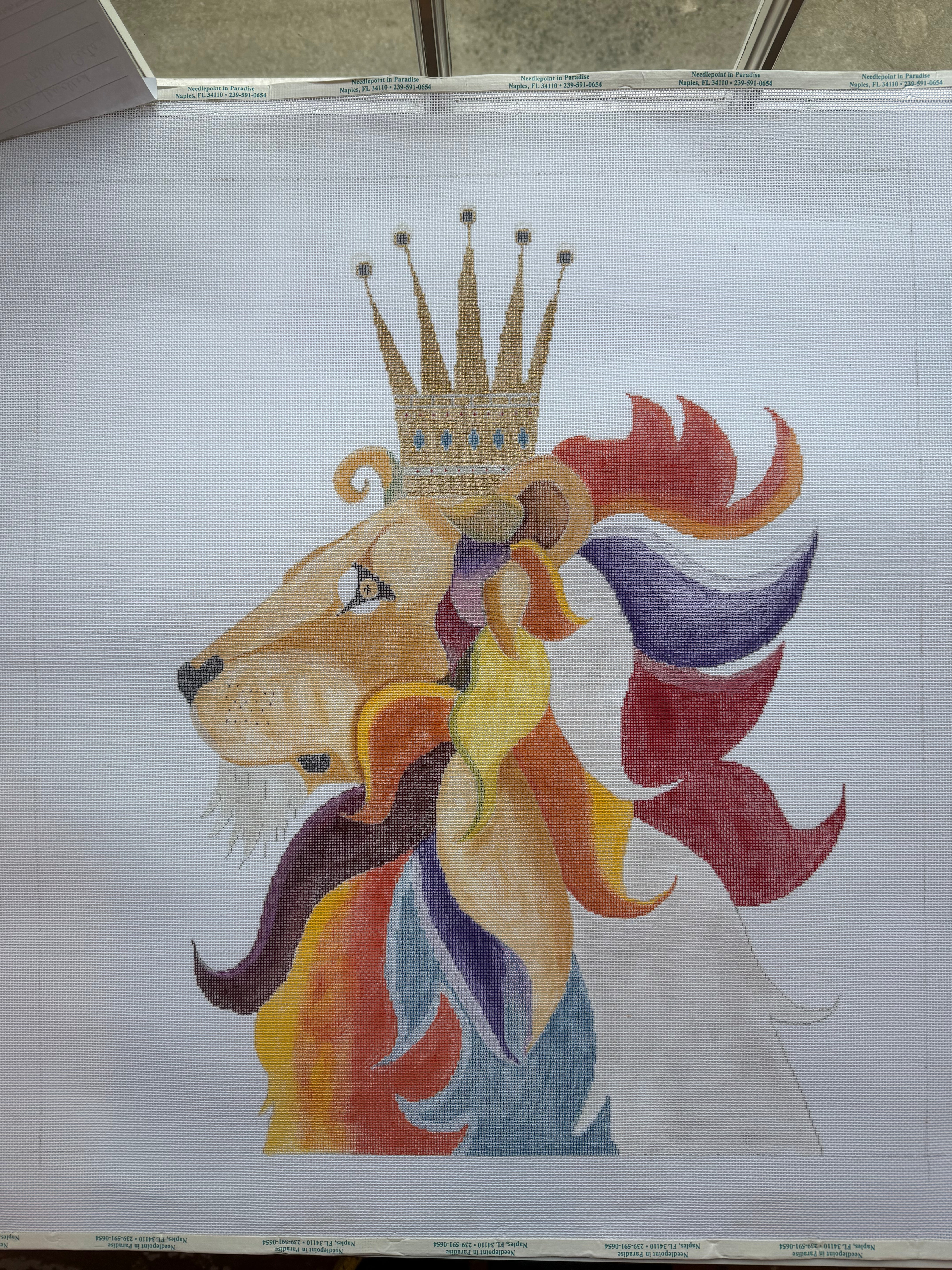 Lion with Jeweled Crown