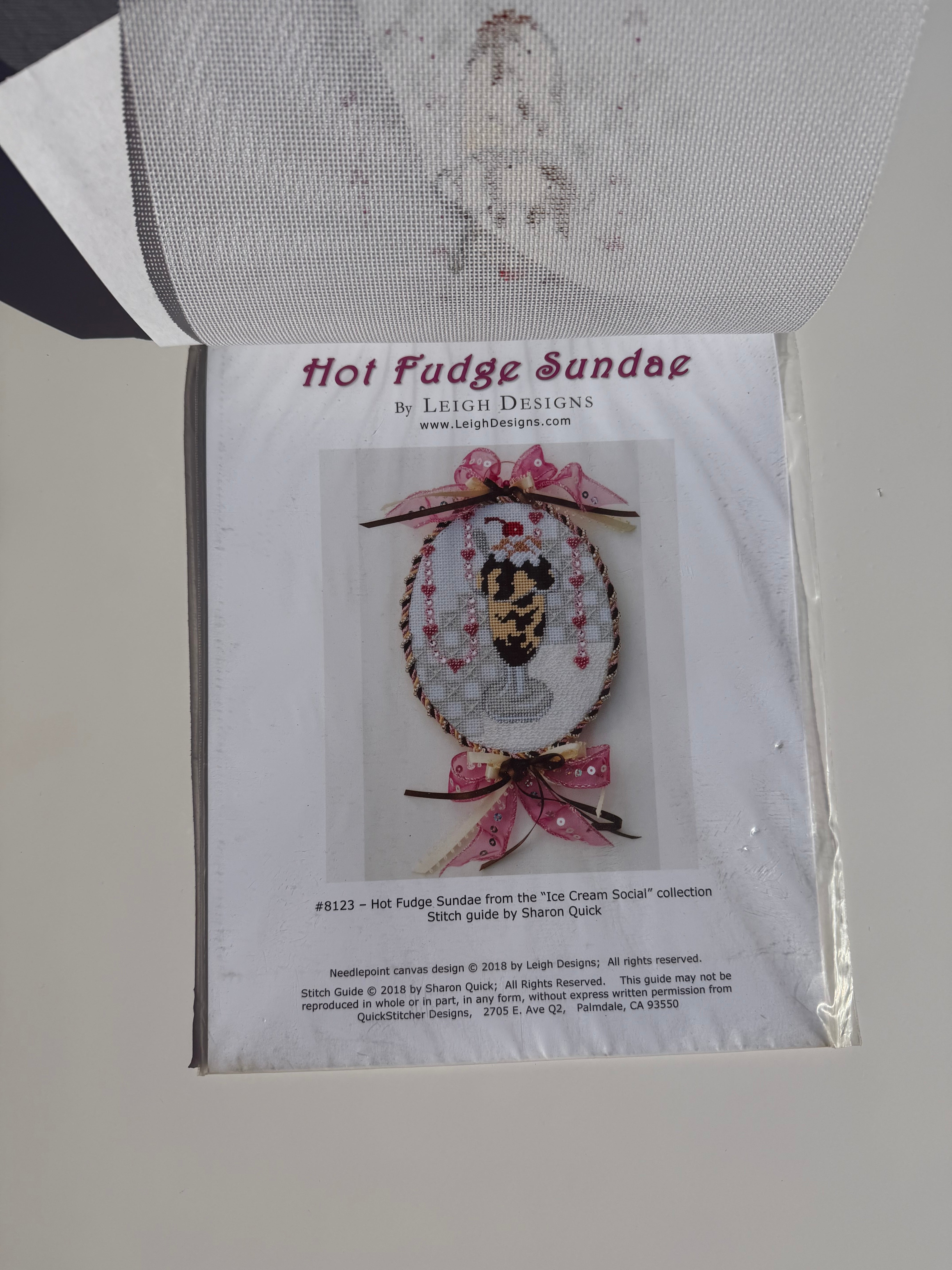 Leigh Designs Hot Fudge Sunday with Stitch Guide