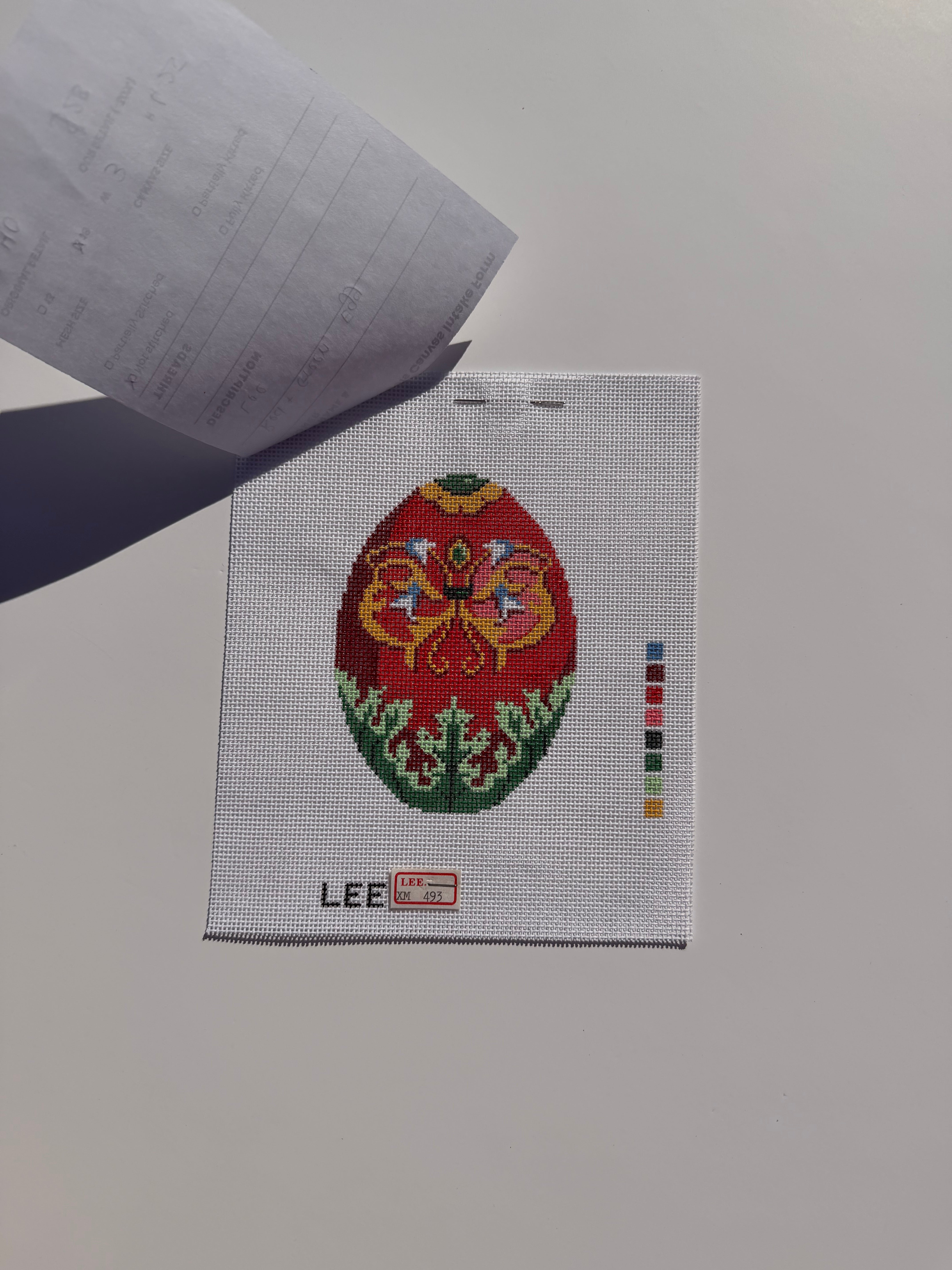 Red and Green Jewel Egg by Lee