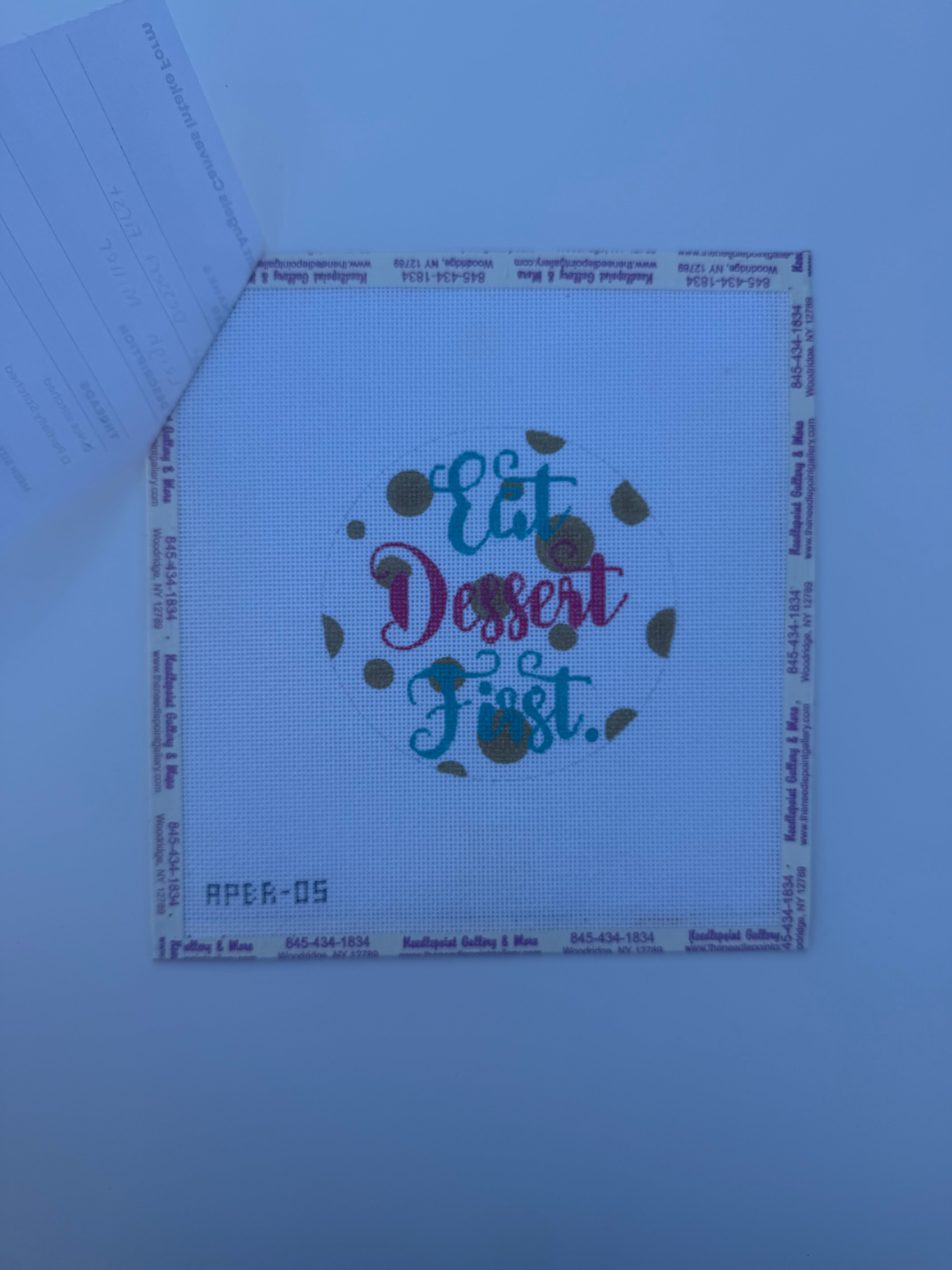 Eat Dessert First Ornament by Leigh Miller