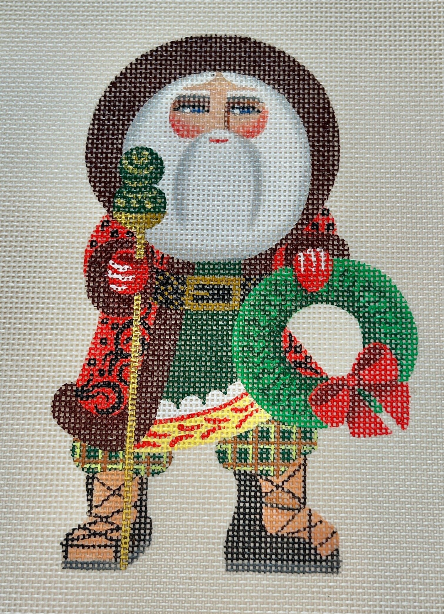 Nordic Santa with Wreath