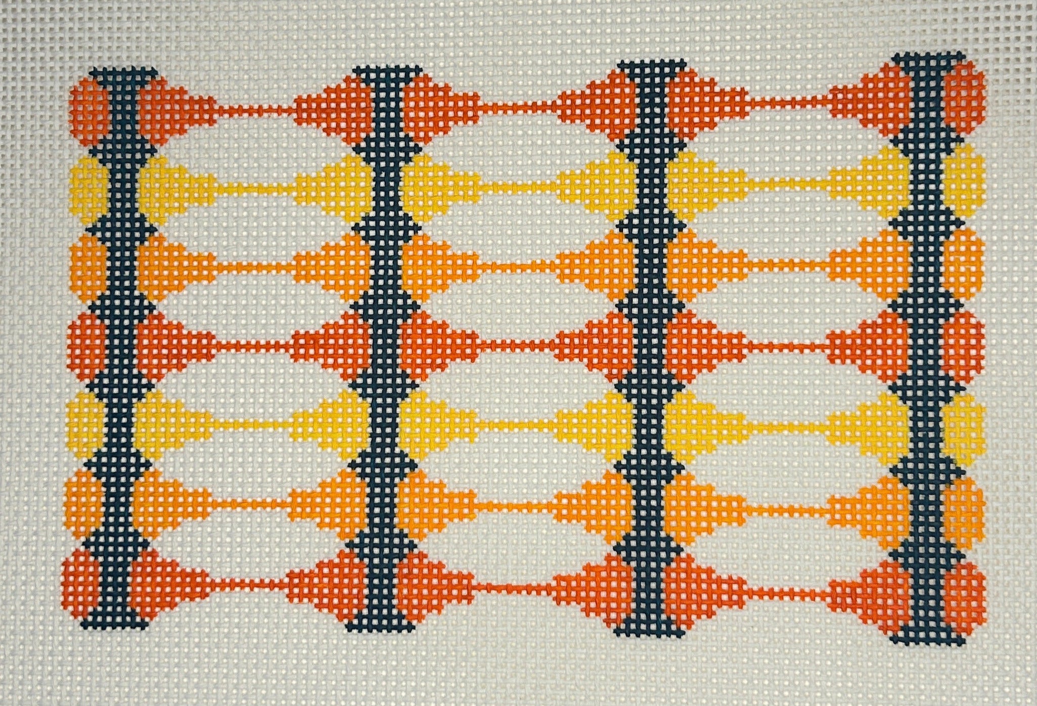 Orange, Yellow, and Blue Eye Glass