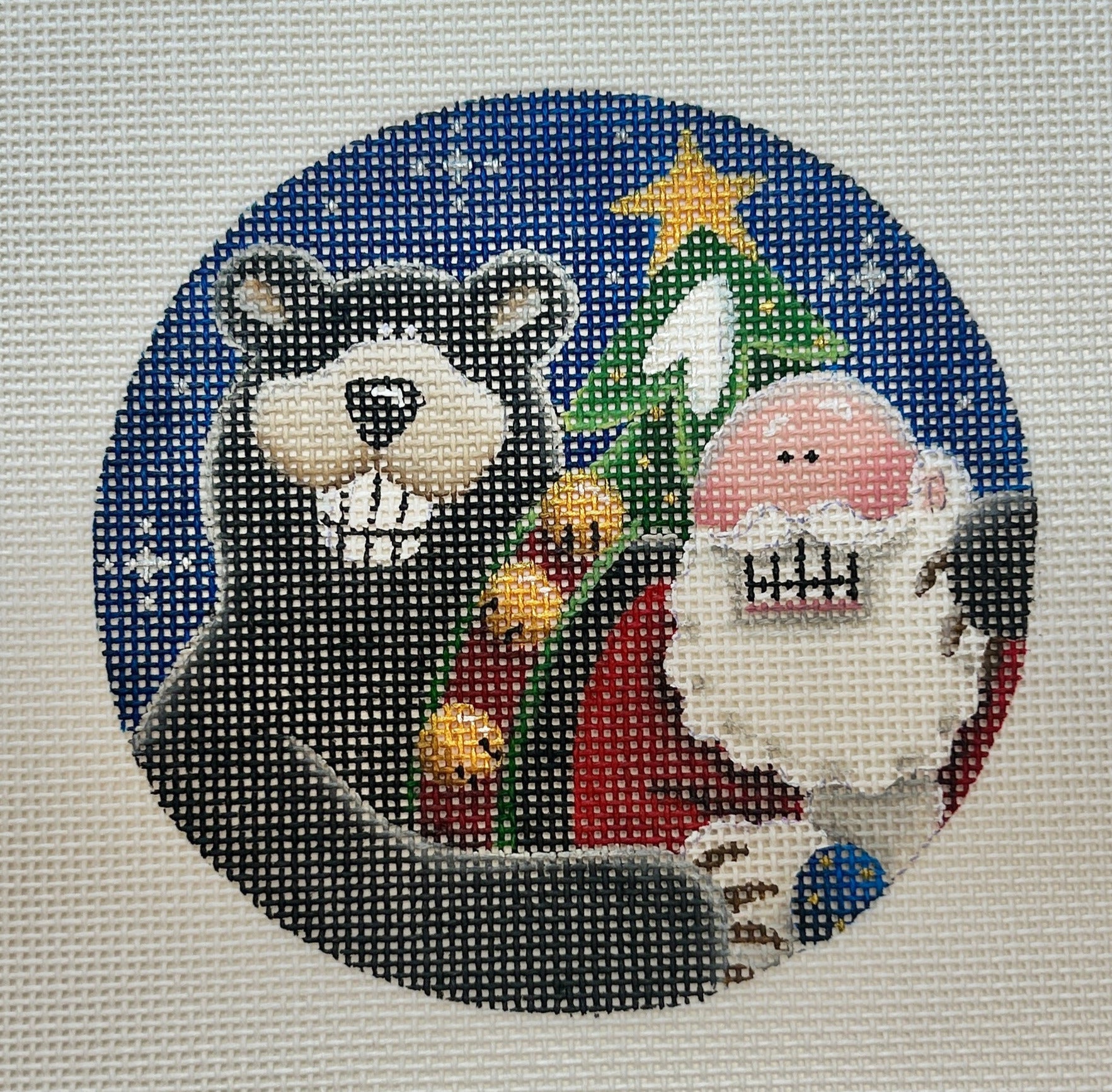 Santa with Black Bear