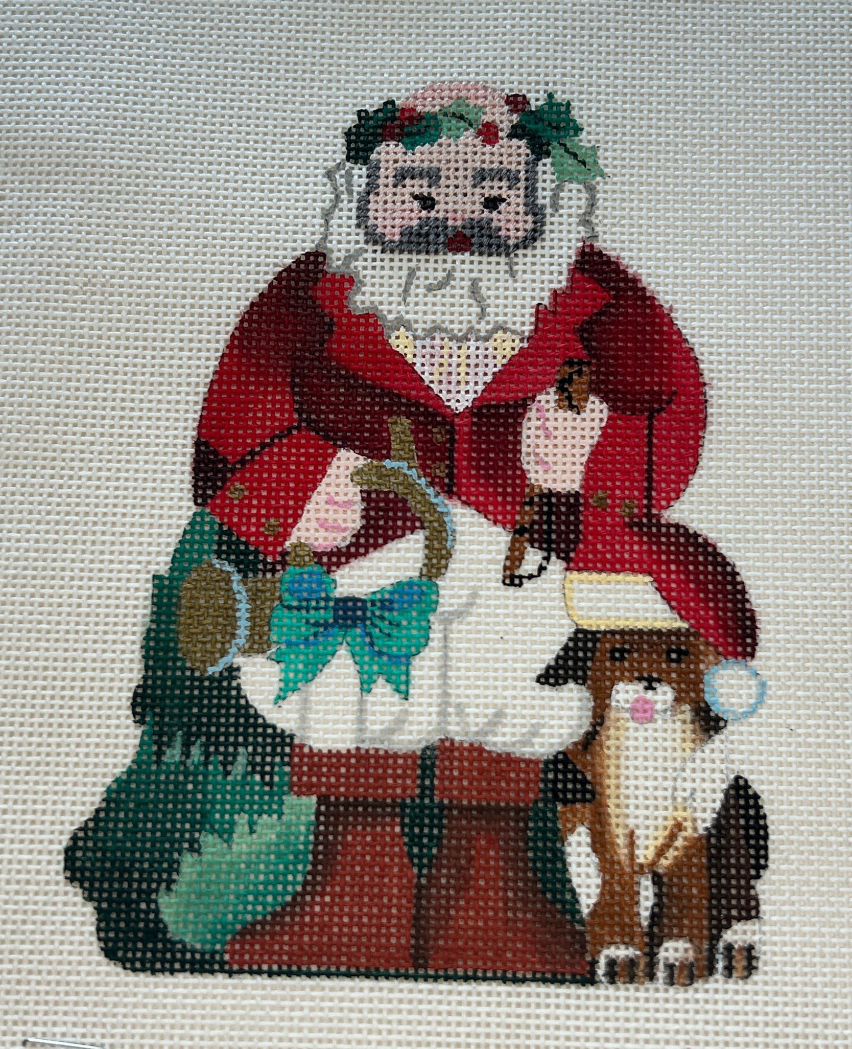 Santa with Dog