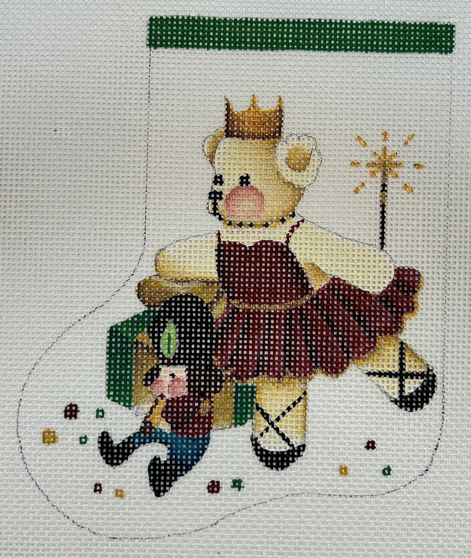 Teddy Ballerina with Nutcracker Mini Stocking