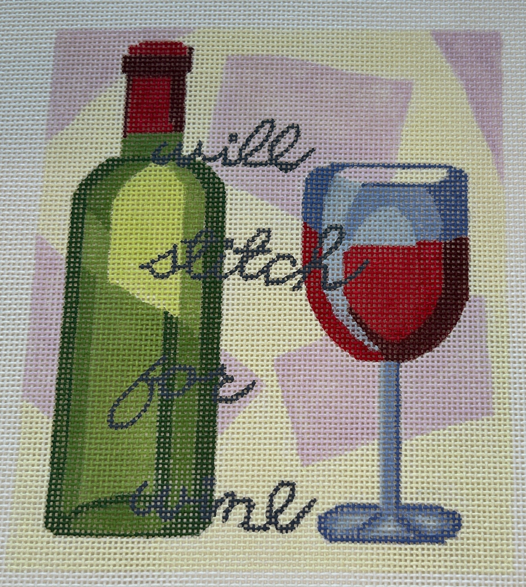 Will Stitch for Wine