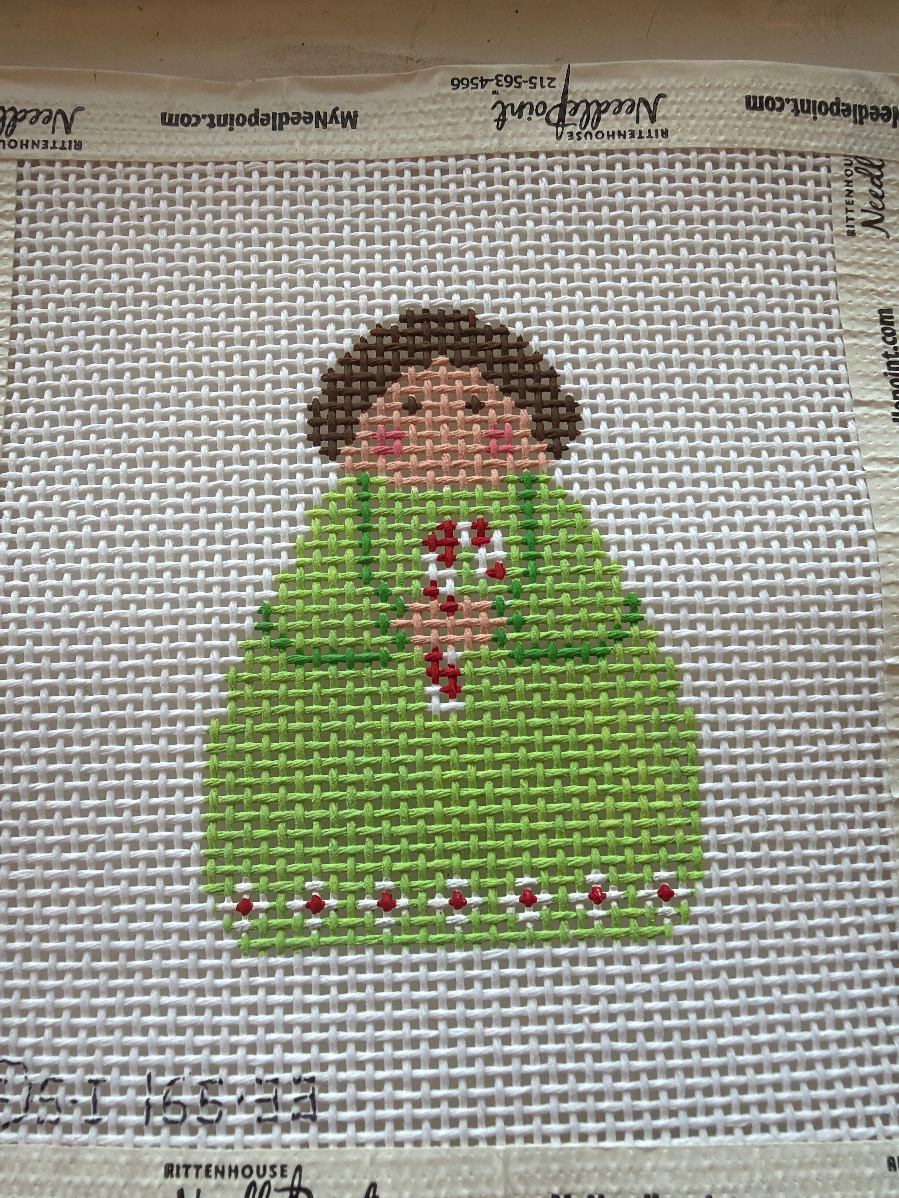 Stitch Its Angel: Candy Cane Green