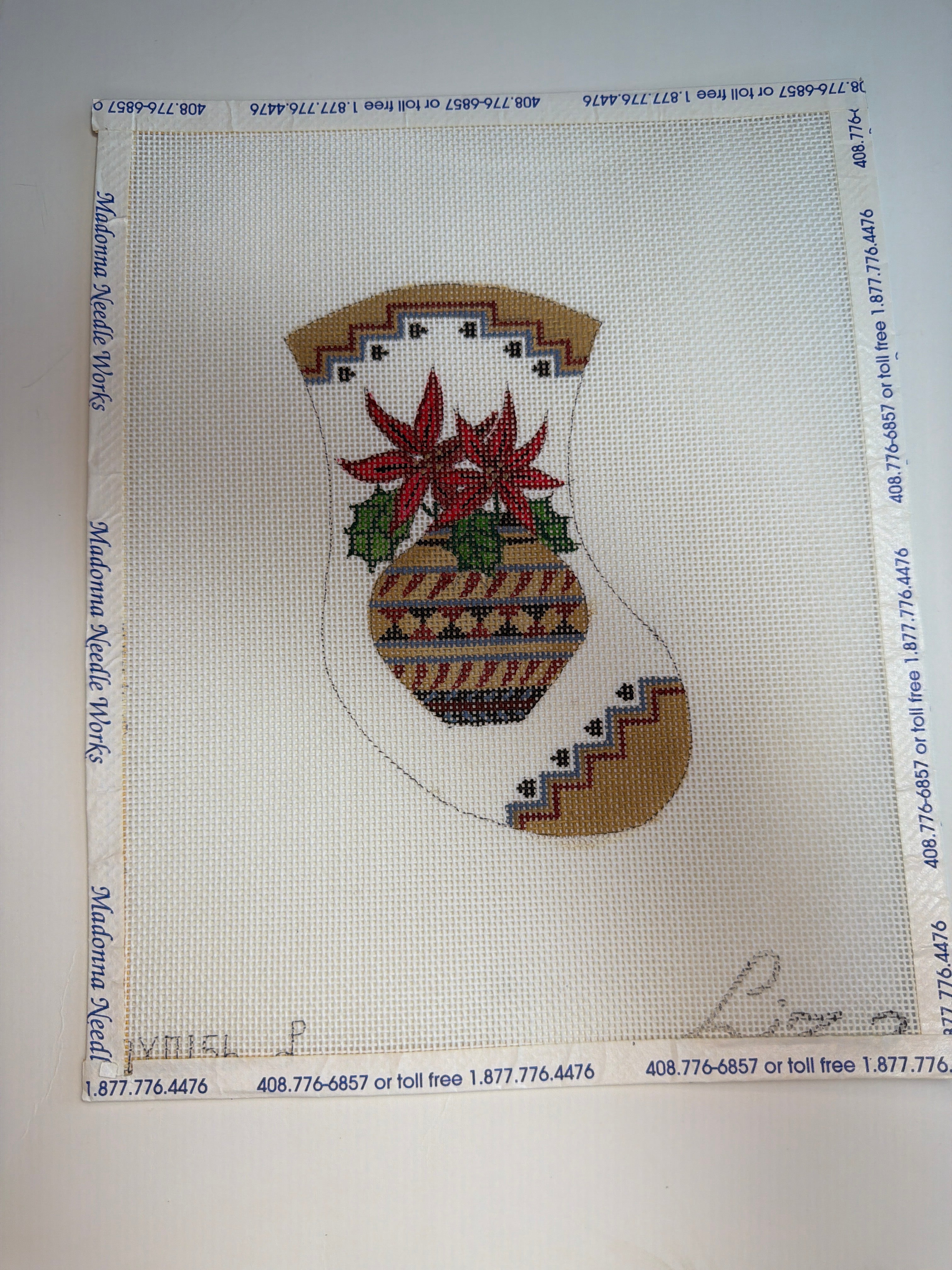 Western Ponsettia Mini-Stocking