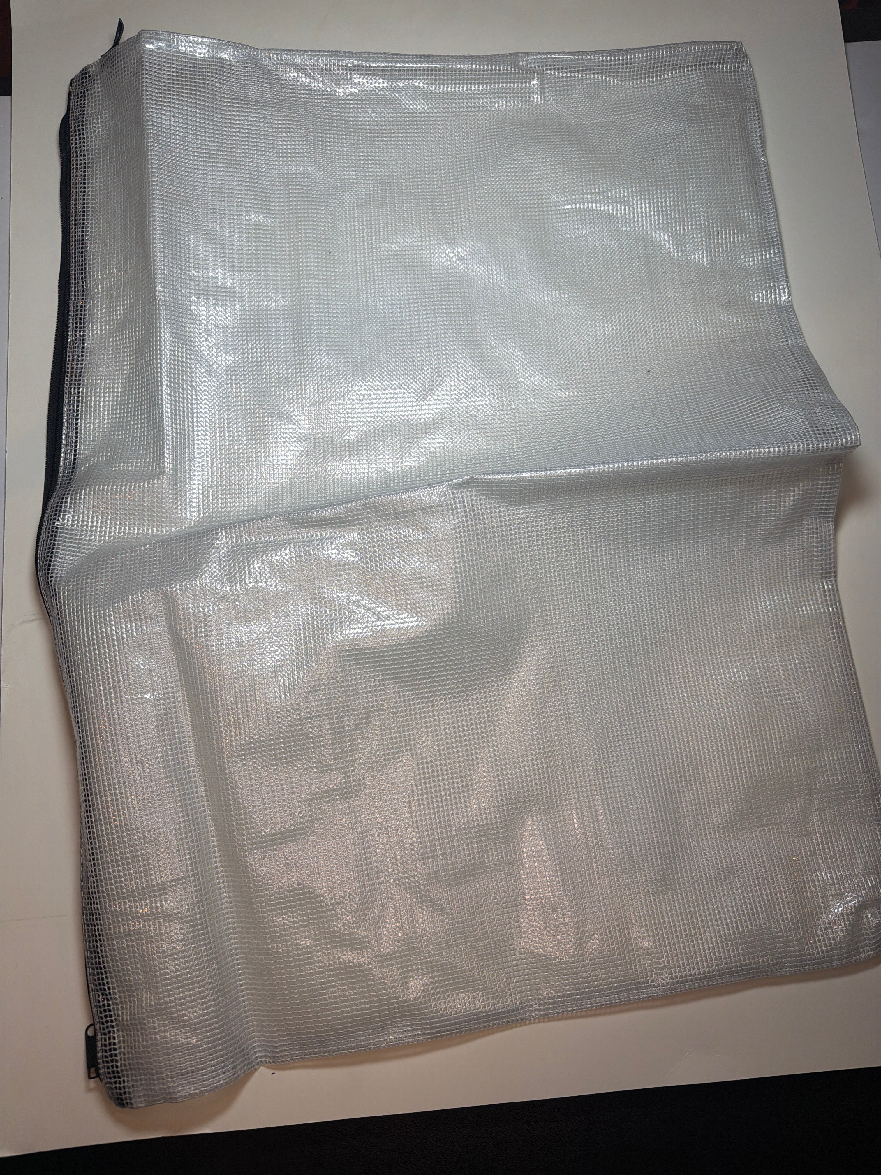 Project Bag: extra-large plastic with black zipper