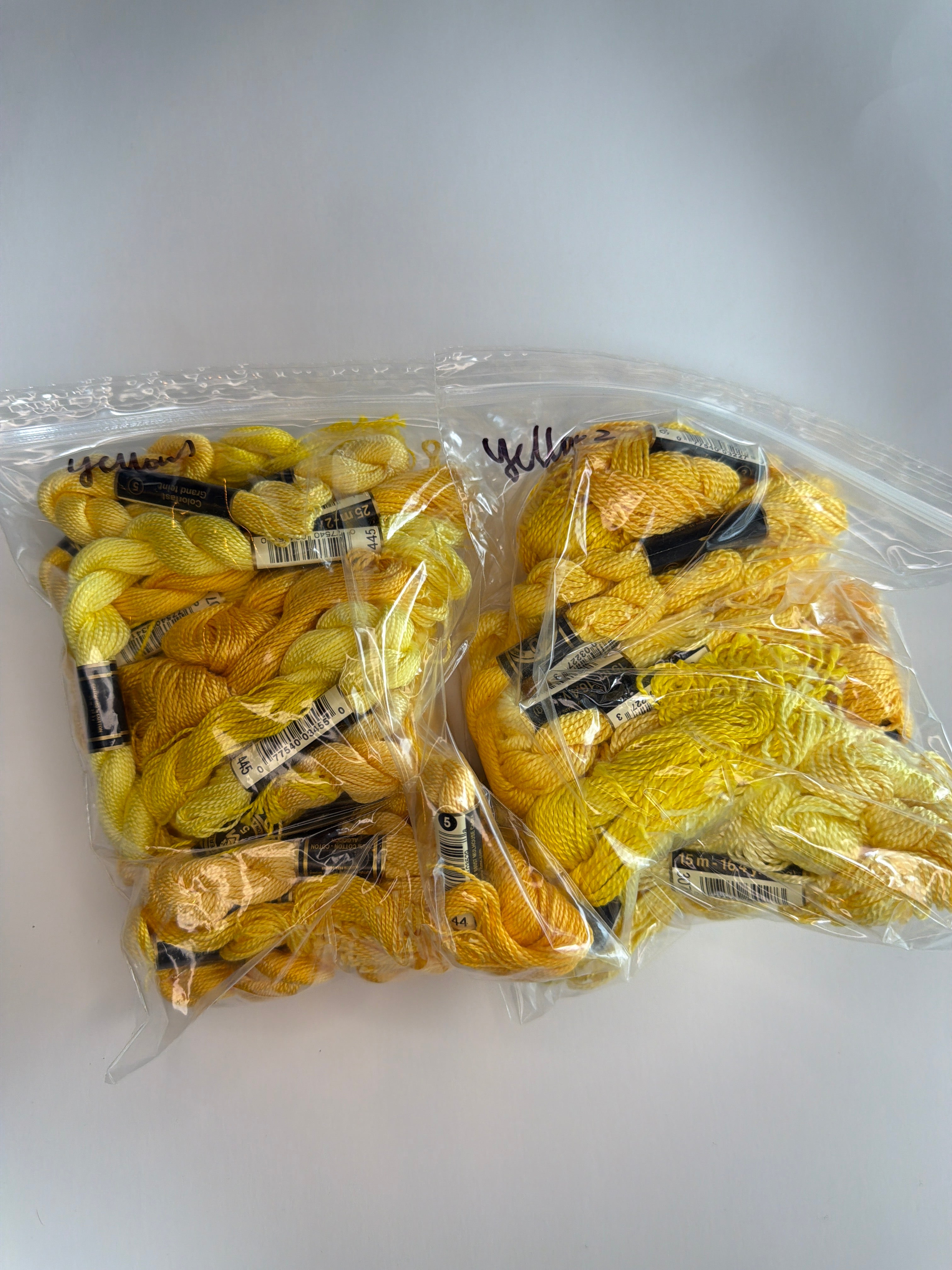 Grab Bag DMC Perle: Yellow
