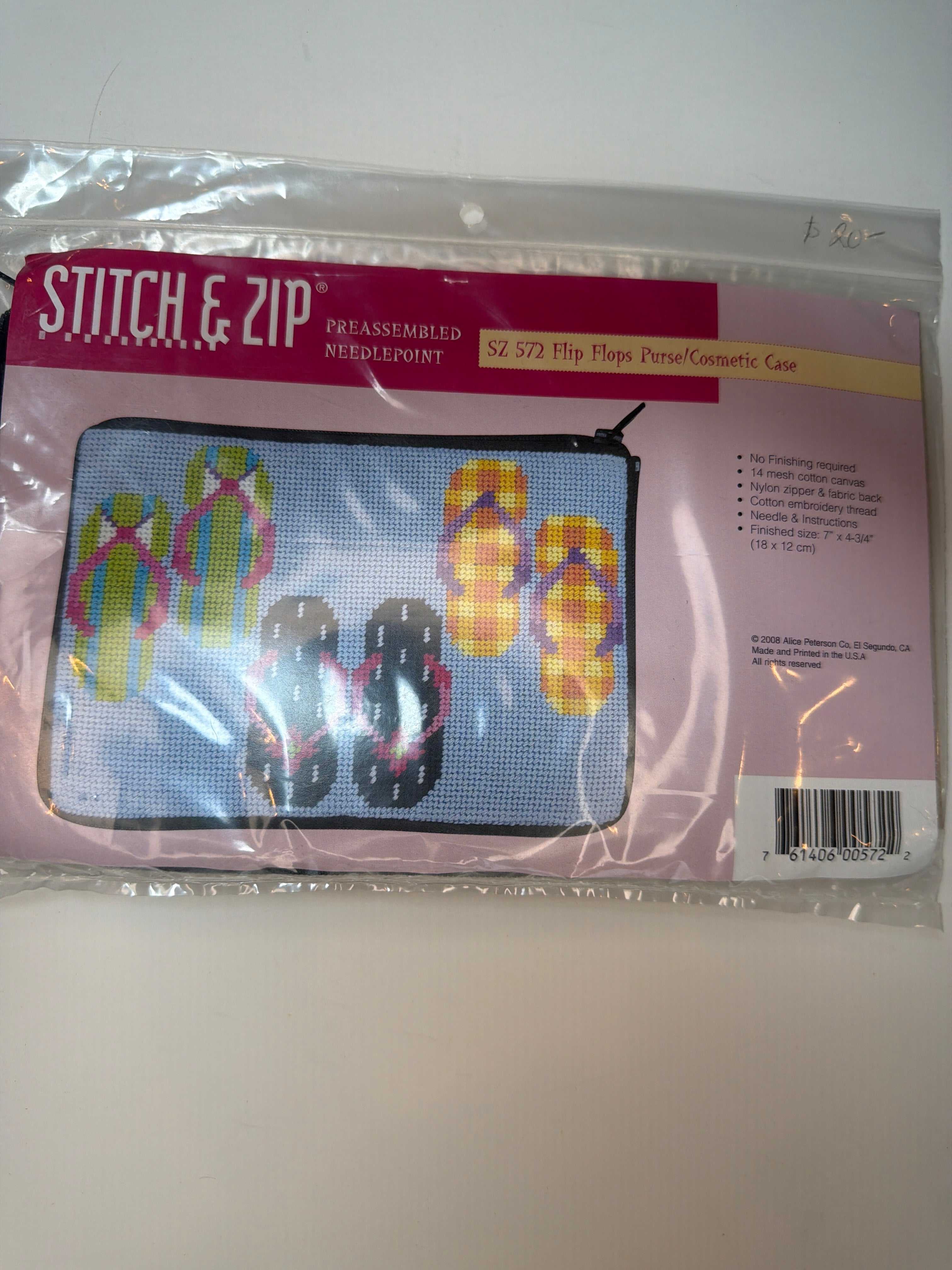 Stitch and Zip: Cosmetic Case (Flip Flops)