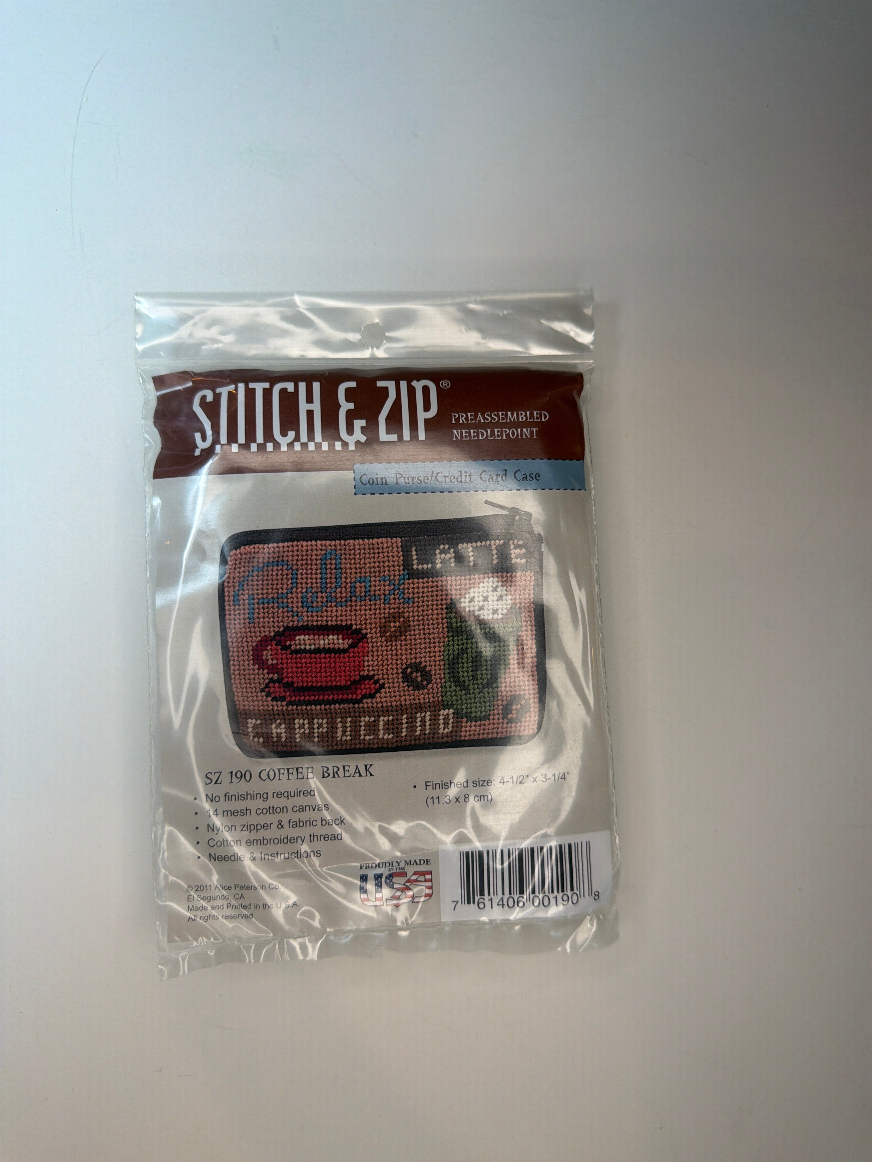 Stitch and Zip: Coin Purse (Coffee Break)