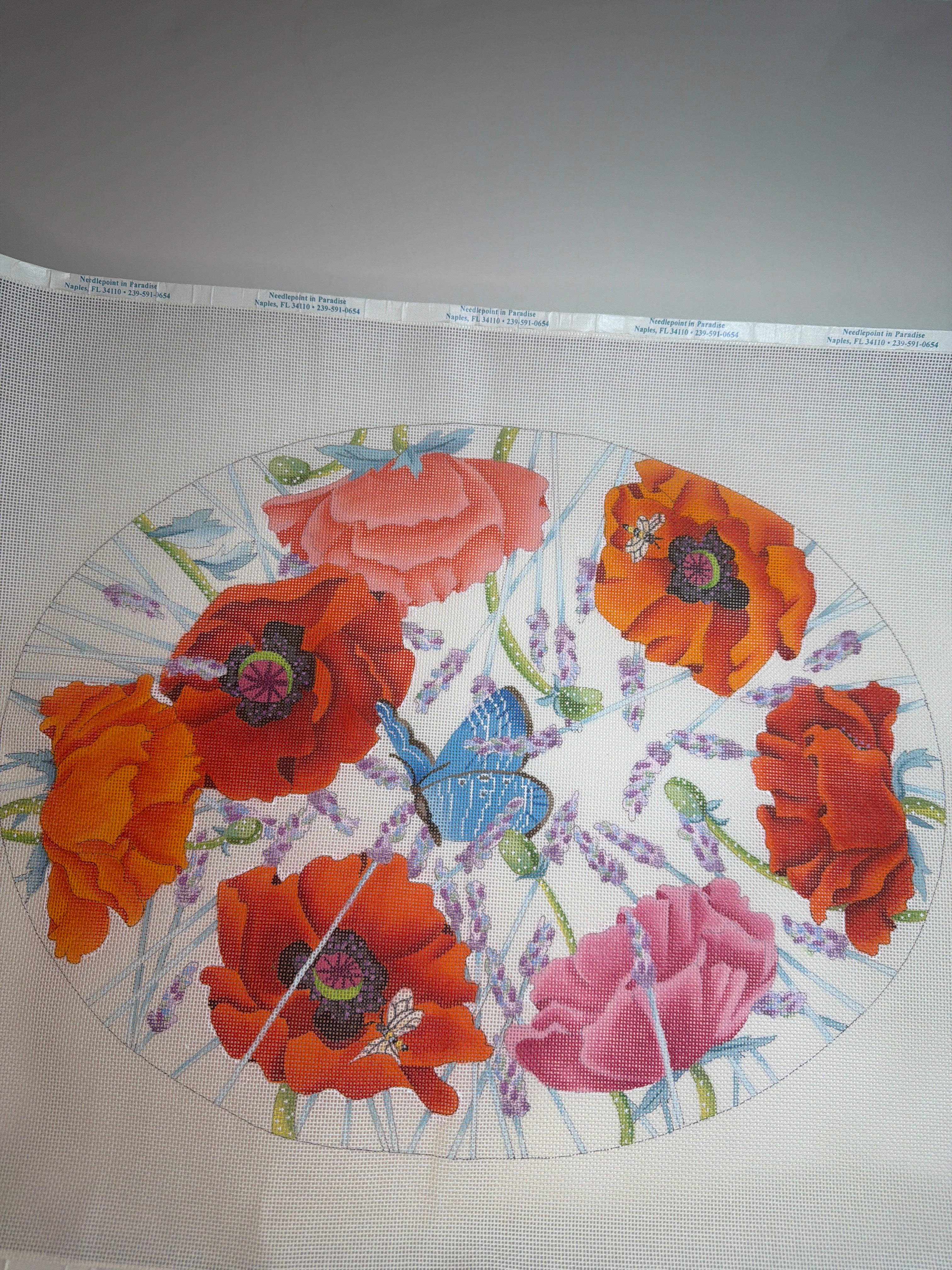 Poppies and Butterflies Stepstool