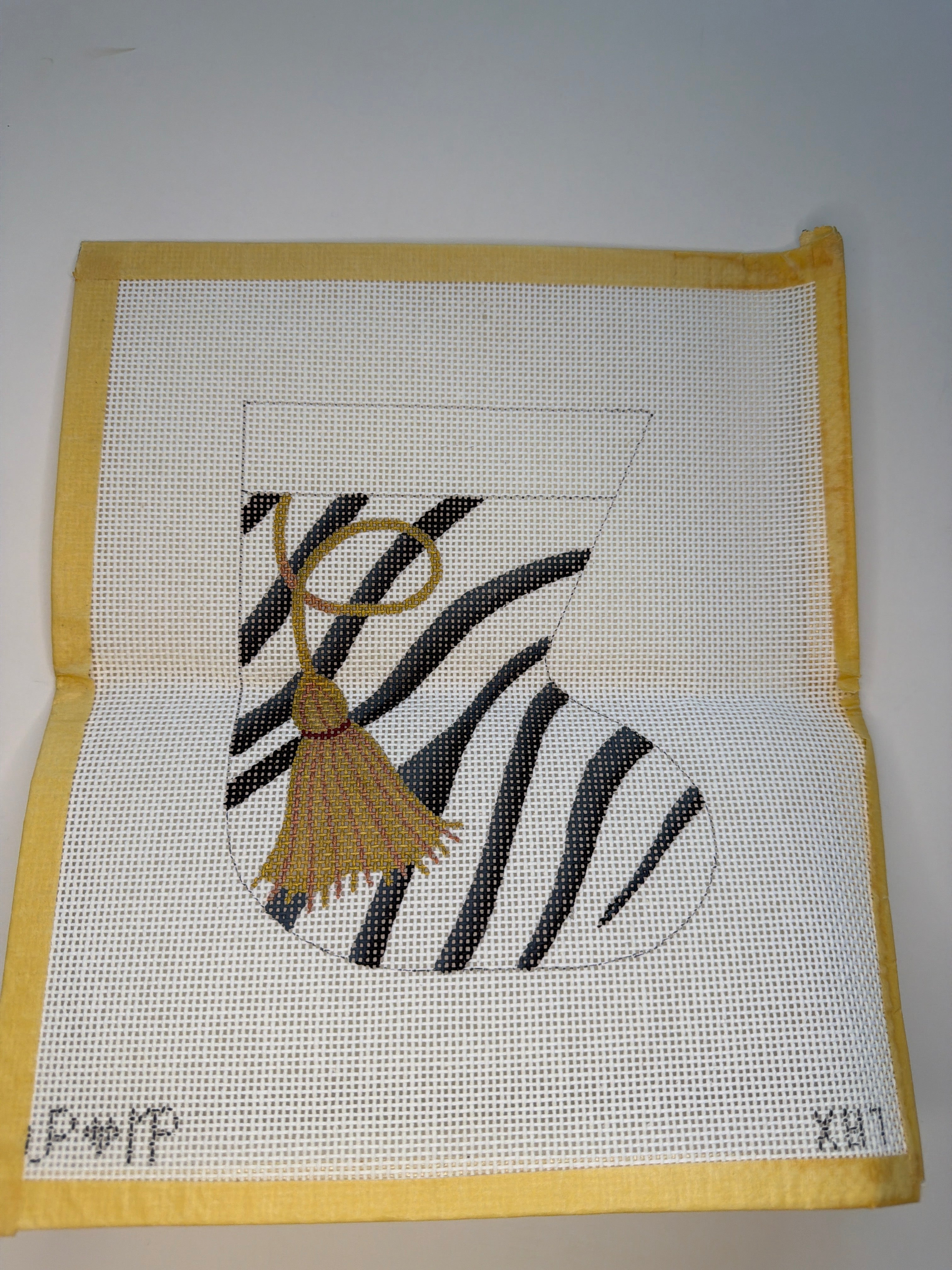 Zebra Stripe mini-stocking