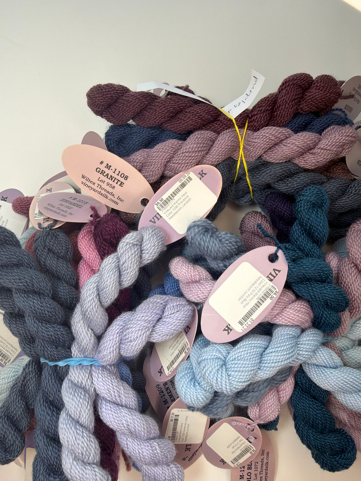 Vineyard Merino Wool (Purples and Blues)