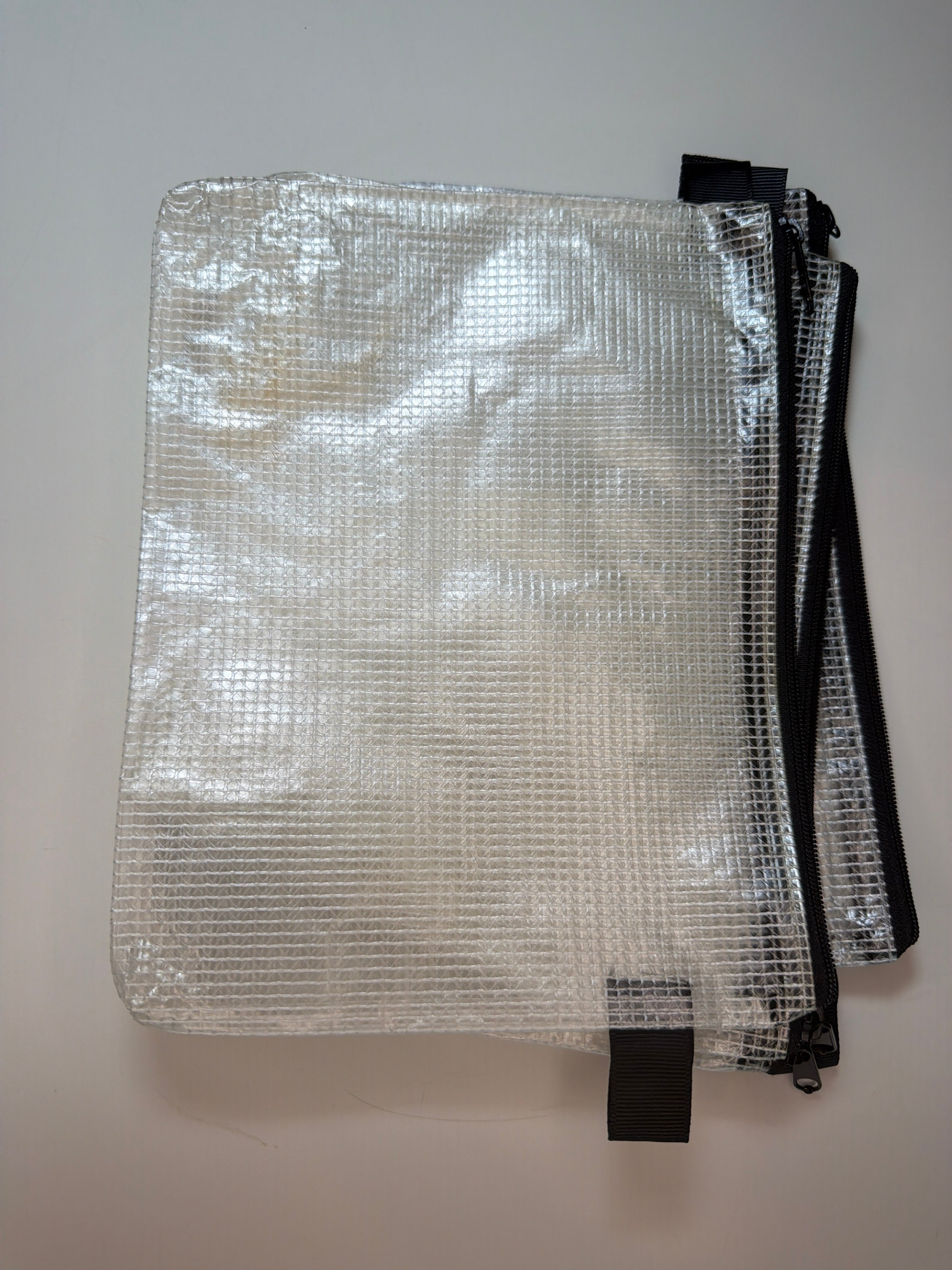 Project Bag: small clear plastic with black zipper