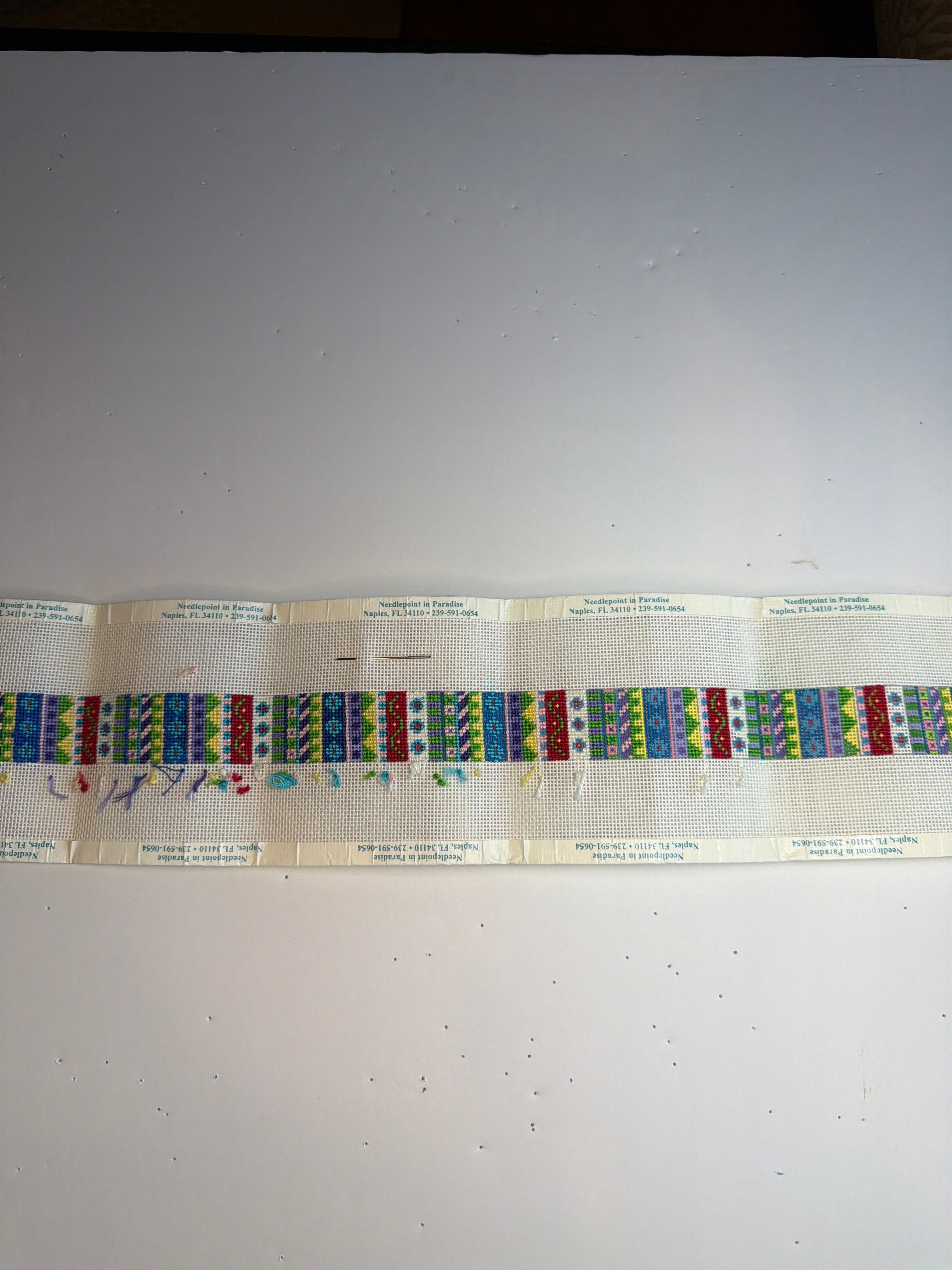 Vertical Patterns, Berry Aqua belt