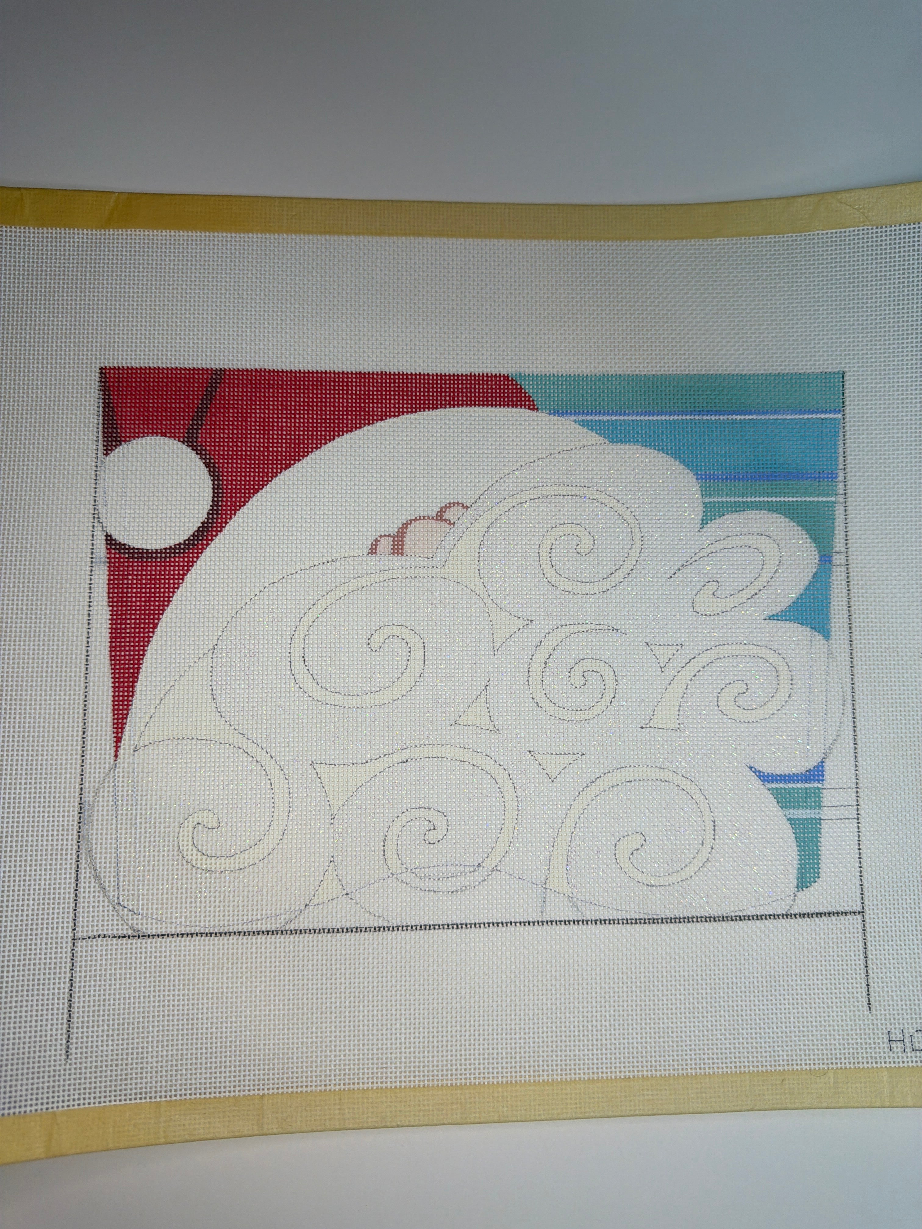 Hidden Santa Face with Large Beard