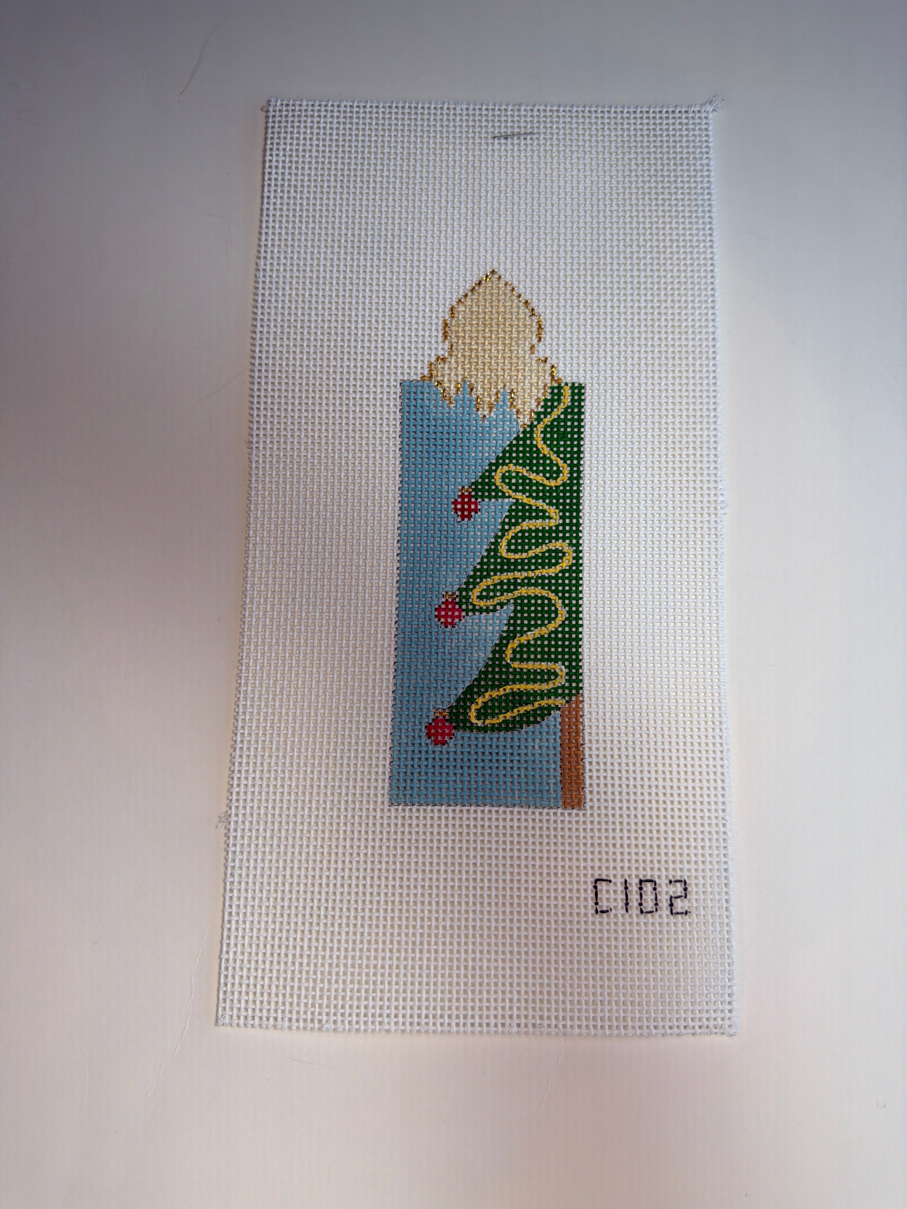 Christmas Tree Candle Bookmark