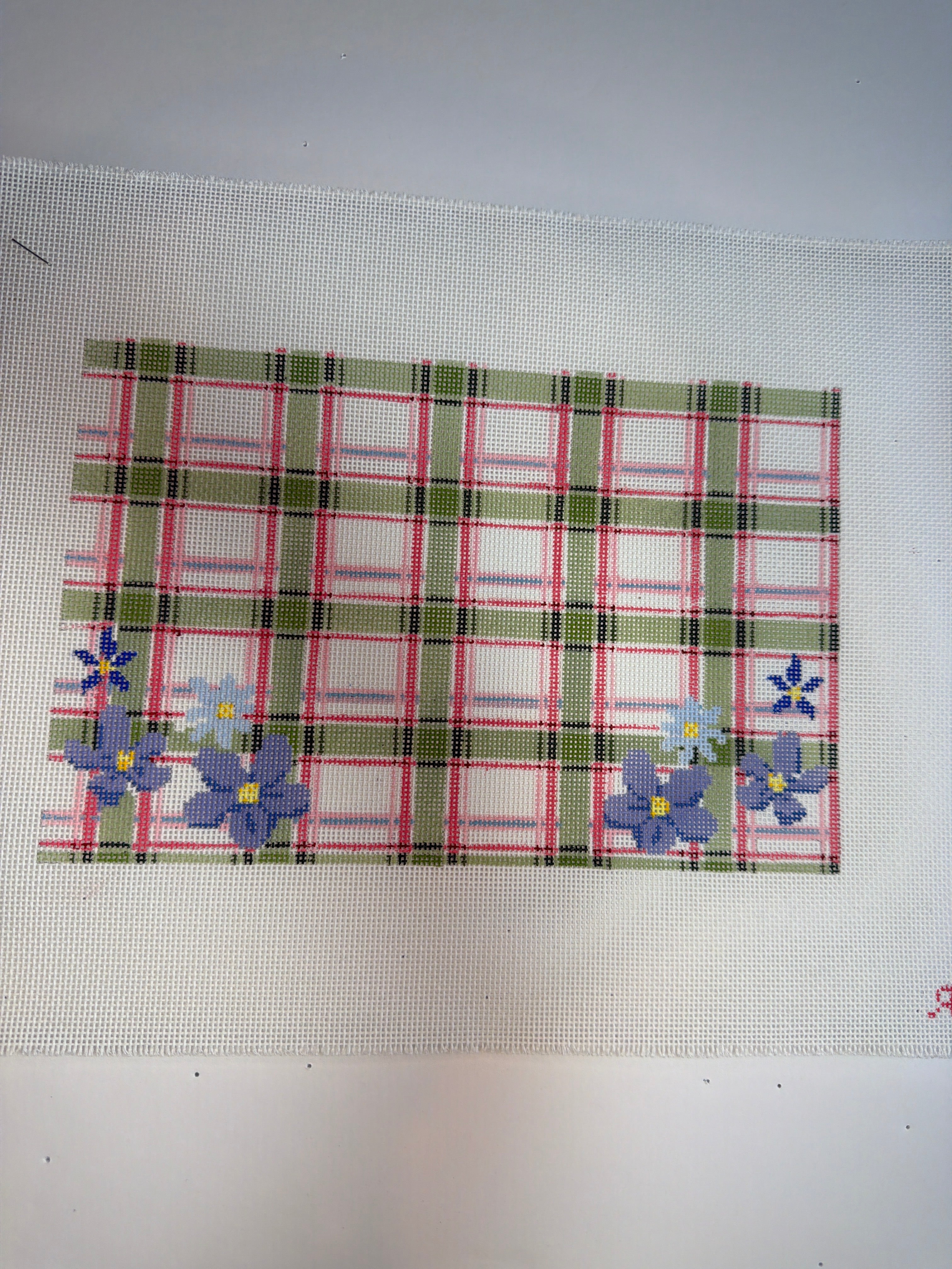 Summer Tartan Green and Pink