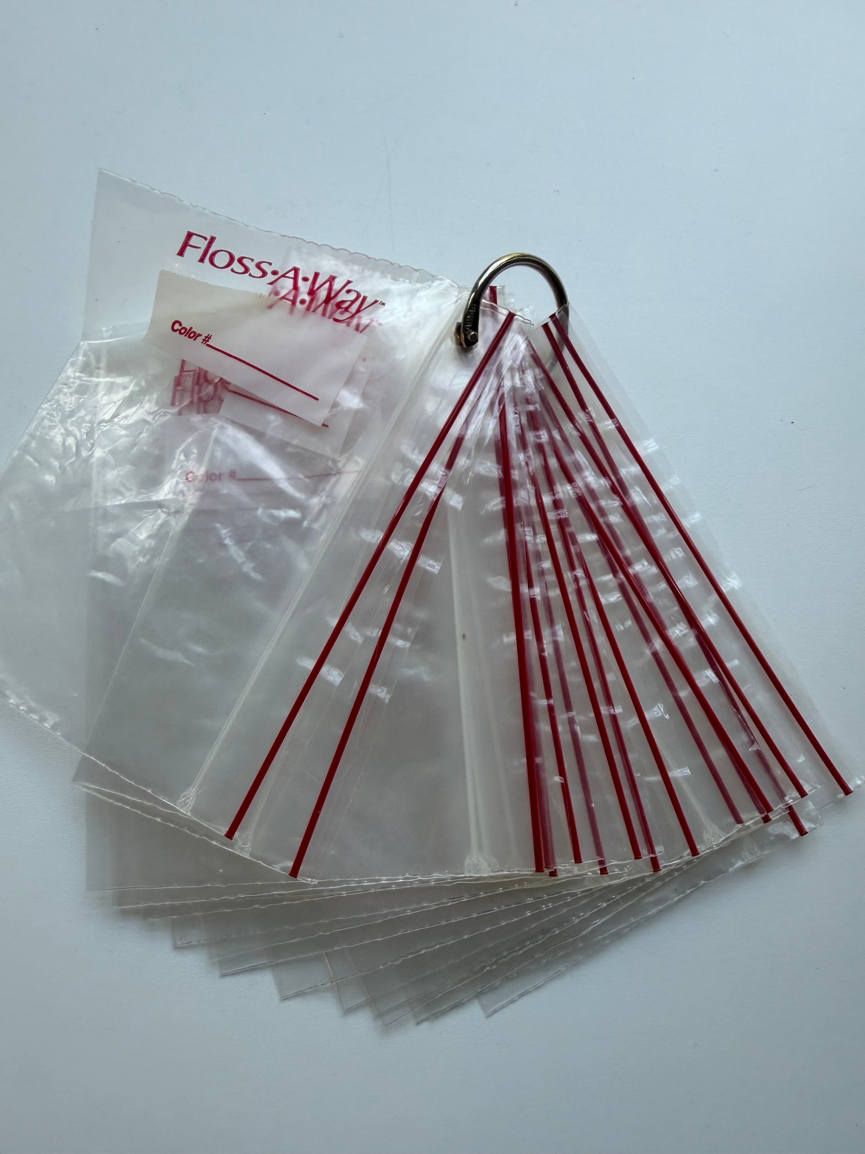 16 Floss A Way Thread Storage Bags on Ring