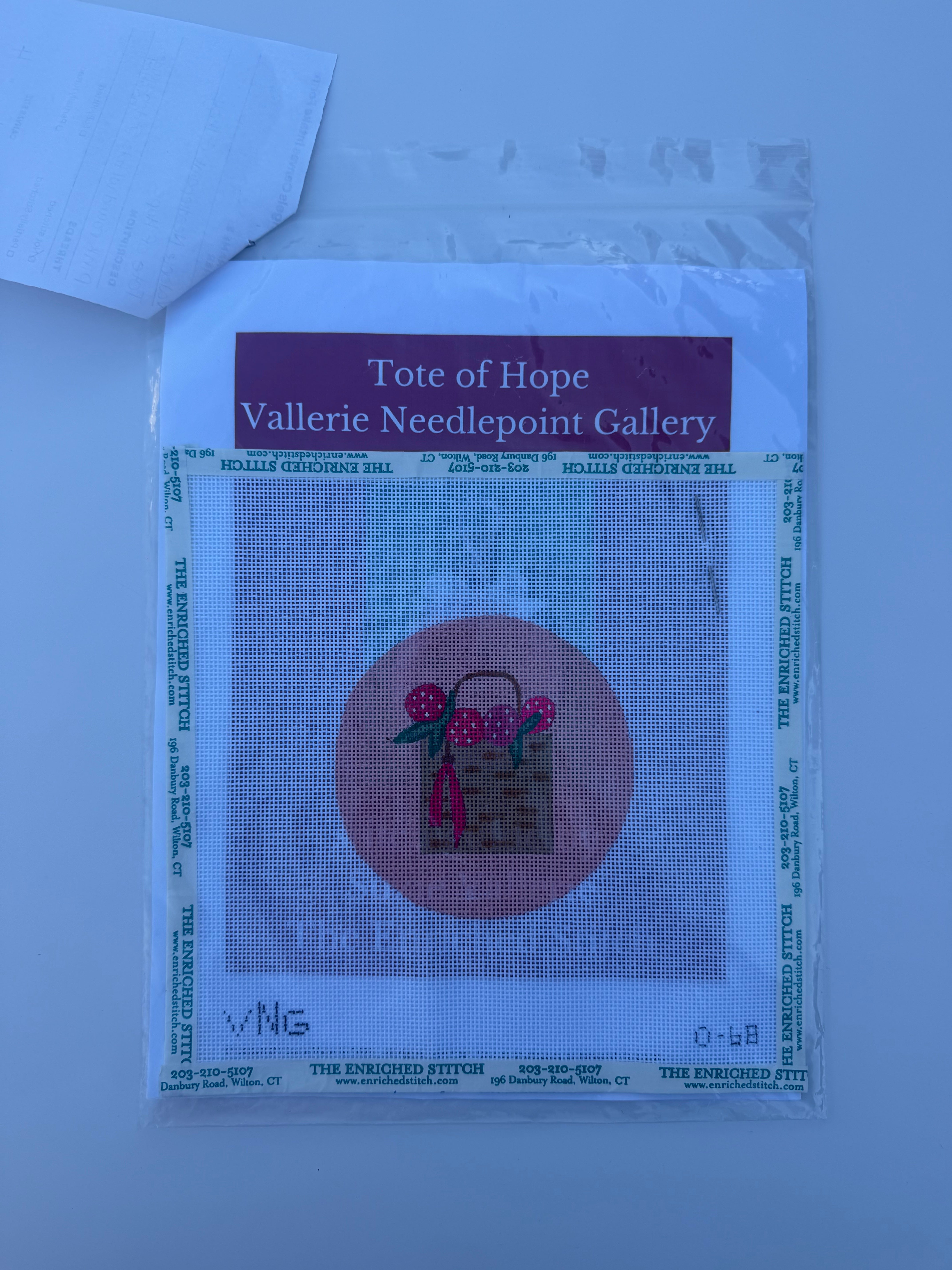 Tote of Hope with Stitch Guide by Valerie Needlepoint