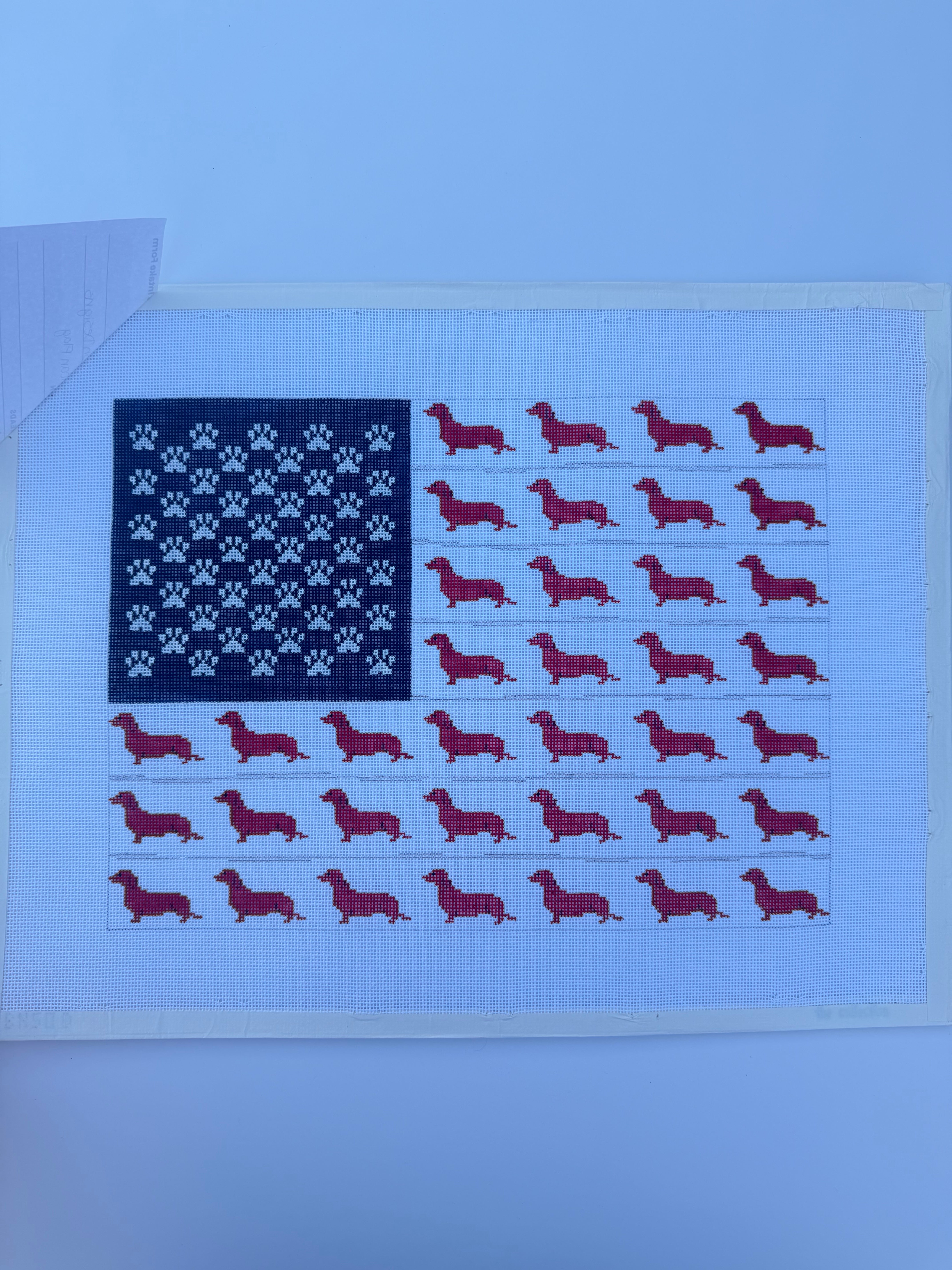 Dog American Flag