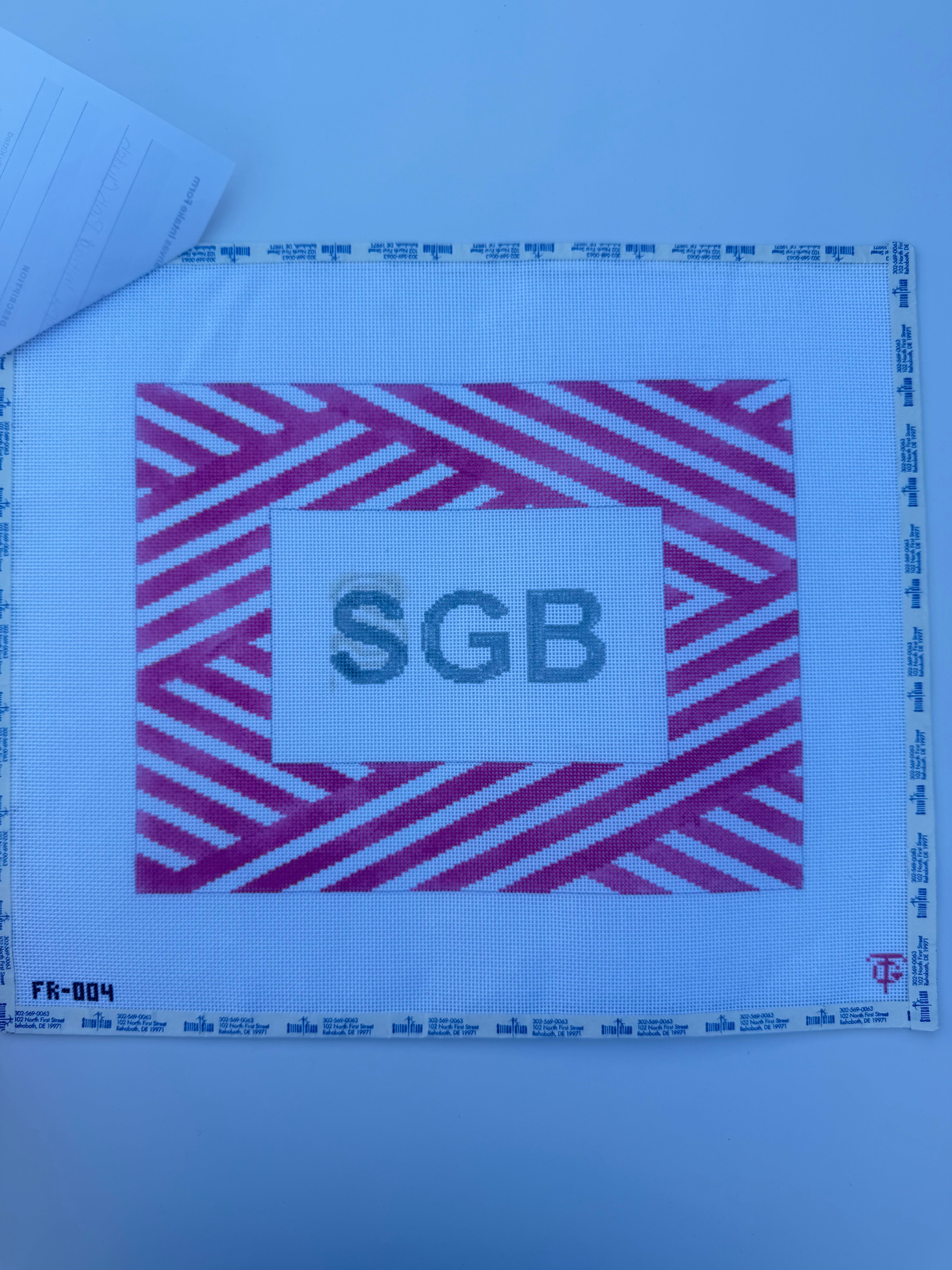 Froopy Initial Pink Clutch