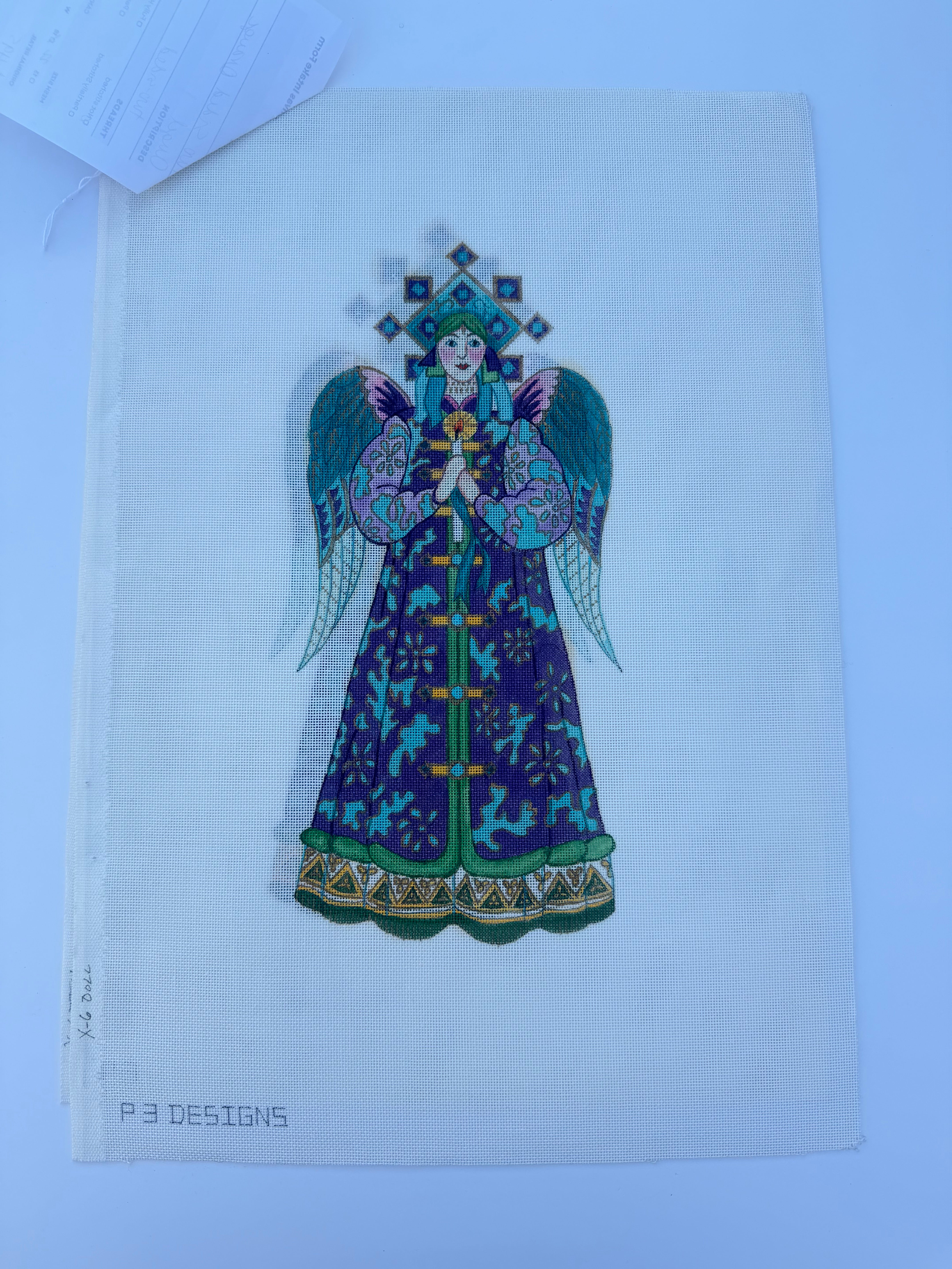 Two Sided Purple and Teal Angel