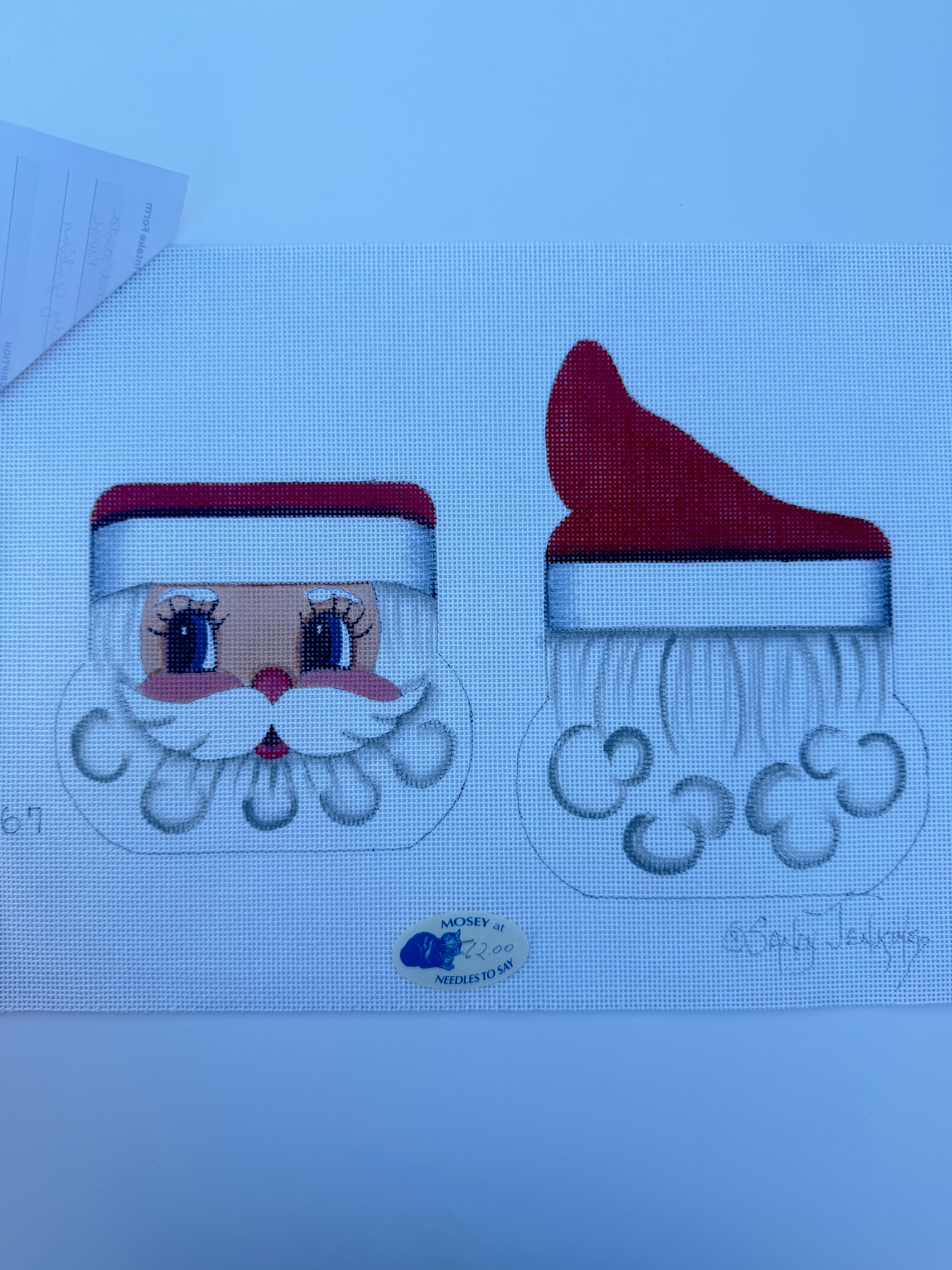 Two Sided Santa Purse by Sandy Jenkins