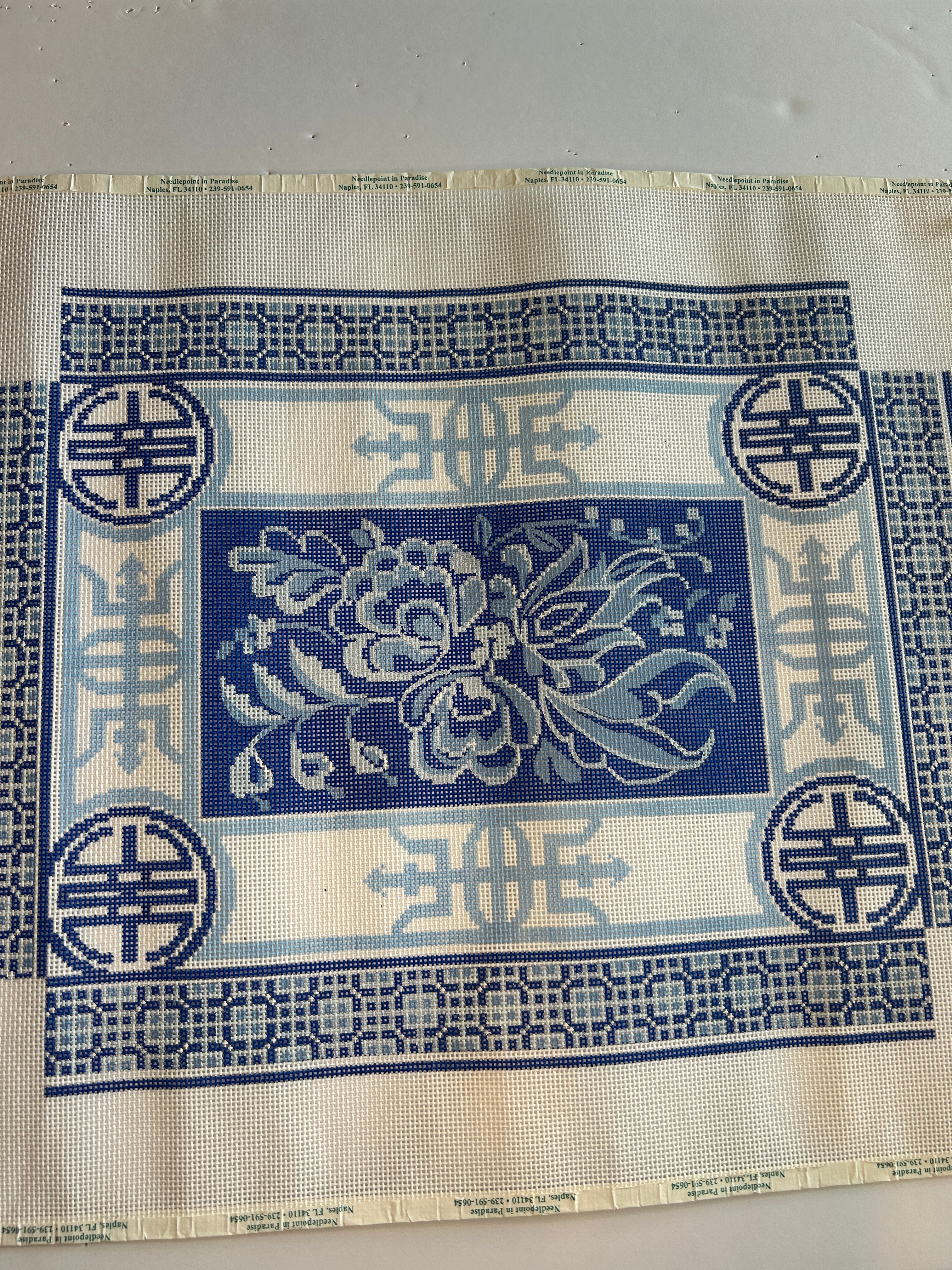 Blue and White Chinoiserie Floral