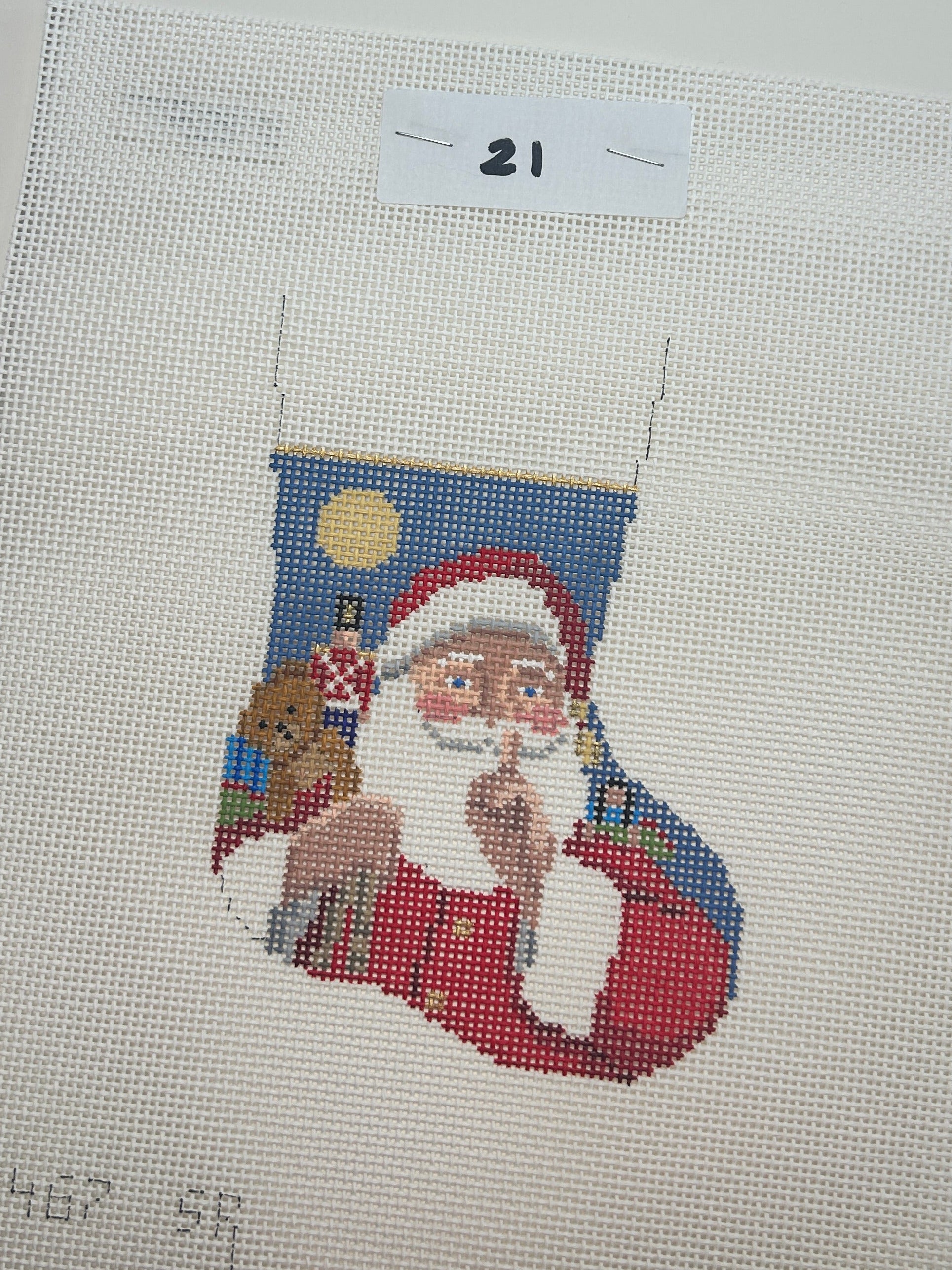 Moonlight Shh Santa Mini Stocking