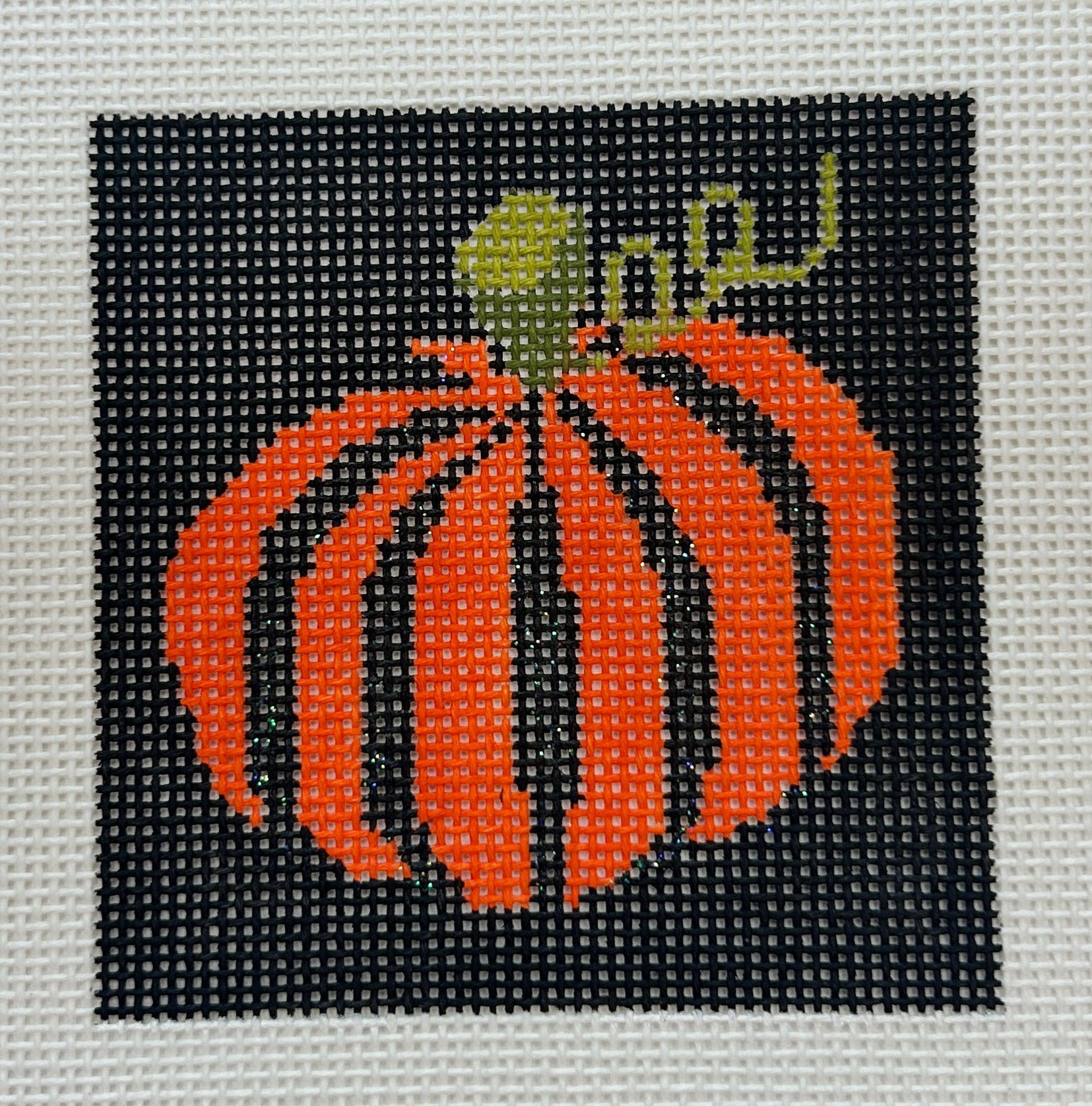 Pumpkin on Black Background